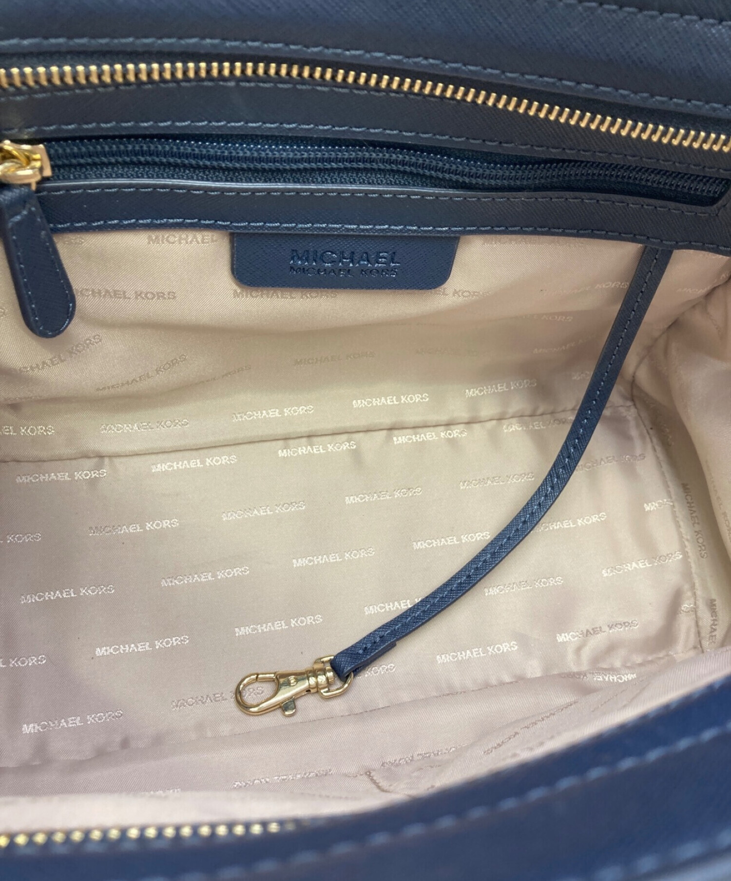 中古・古着通販】MICHAEL KORS (マイケルコース) 2WAYバッグ ネイビー 