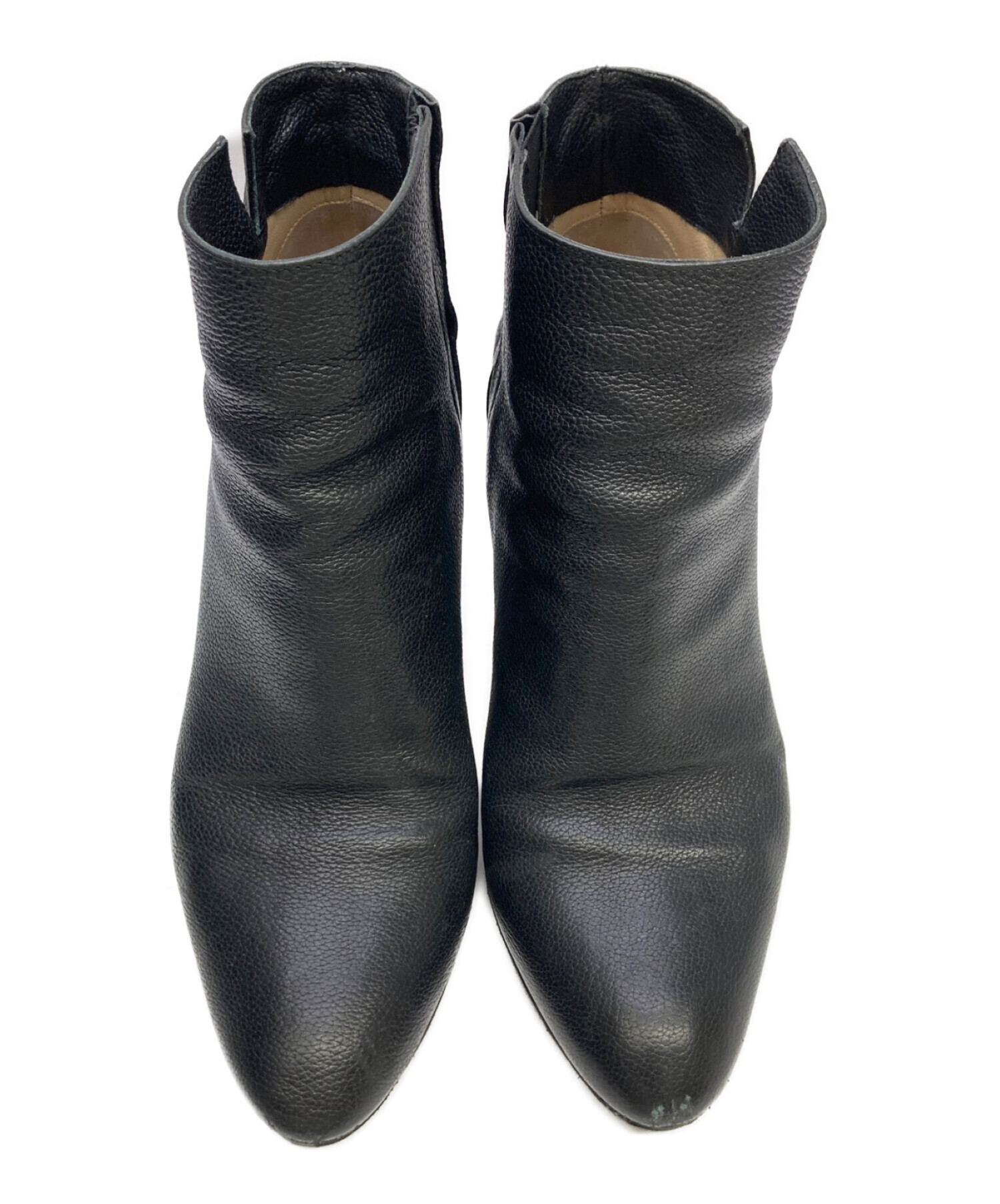 ジミーチュウ ショートブーツ 38美品 黒靴/シューズ - ブーツ