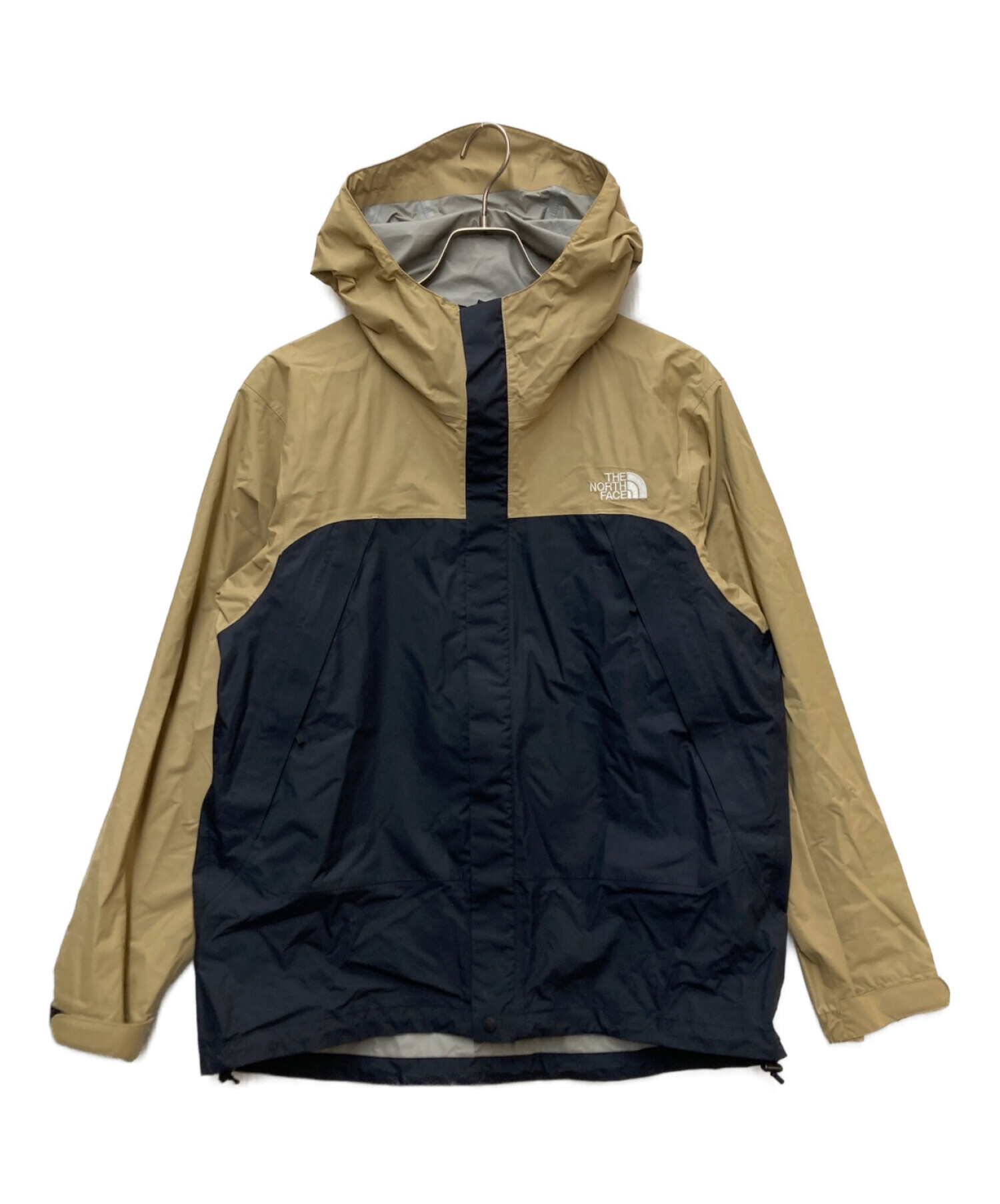 THE NORTH FACE (ザ ノース フェイス) ドットショットジャケット ベージュ×ネイビー サイズ:L