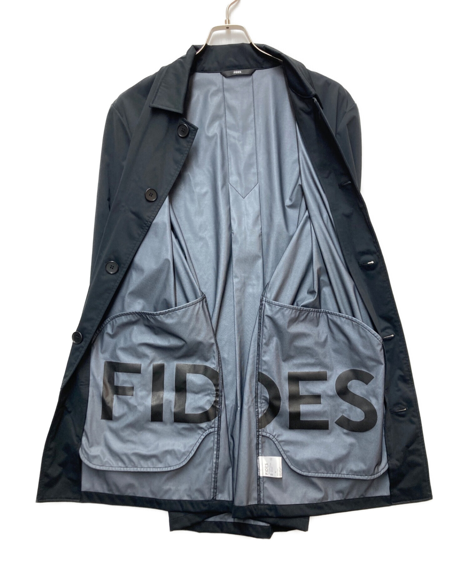 中古・古着通販】FIDES (フィデス) 撥水ステンカラーコート ブラック