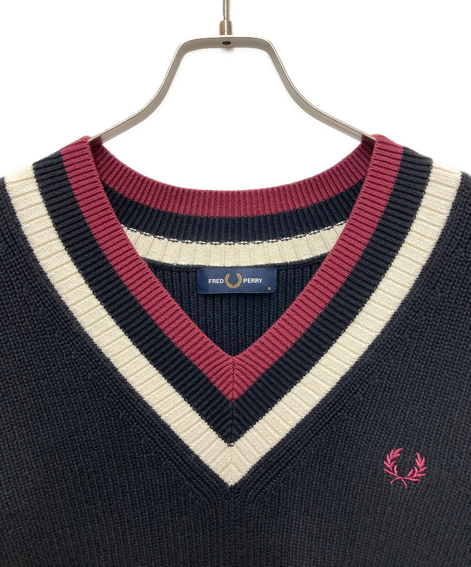 FRED PERRY (フレッドペリー) チルデンセーター ブラック サイズ:M