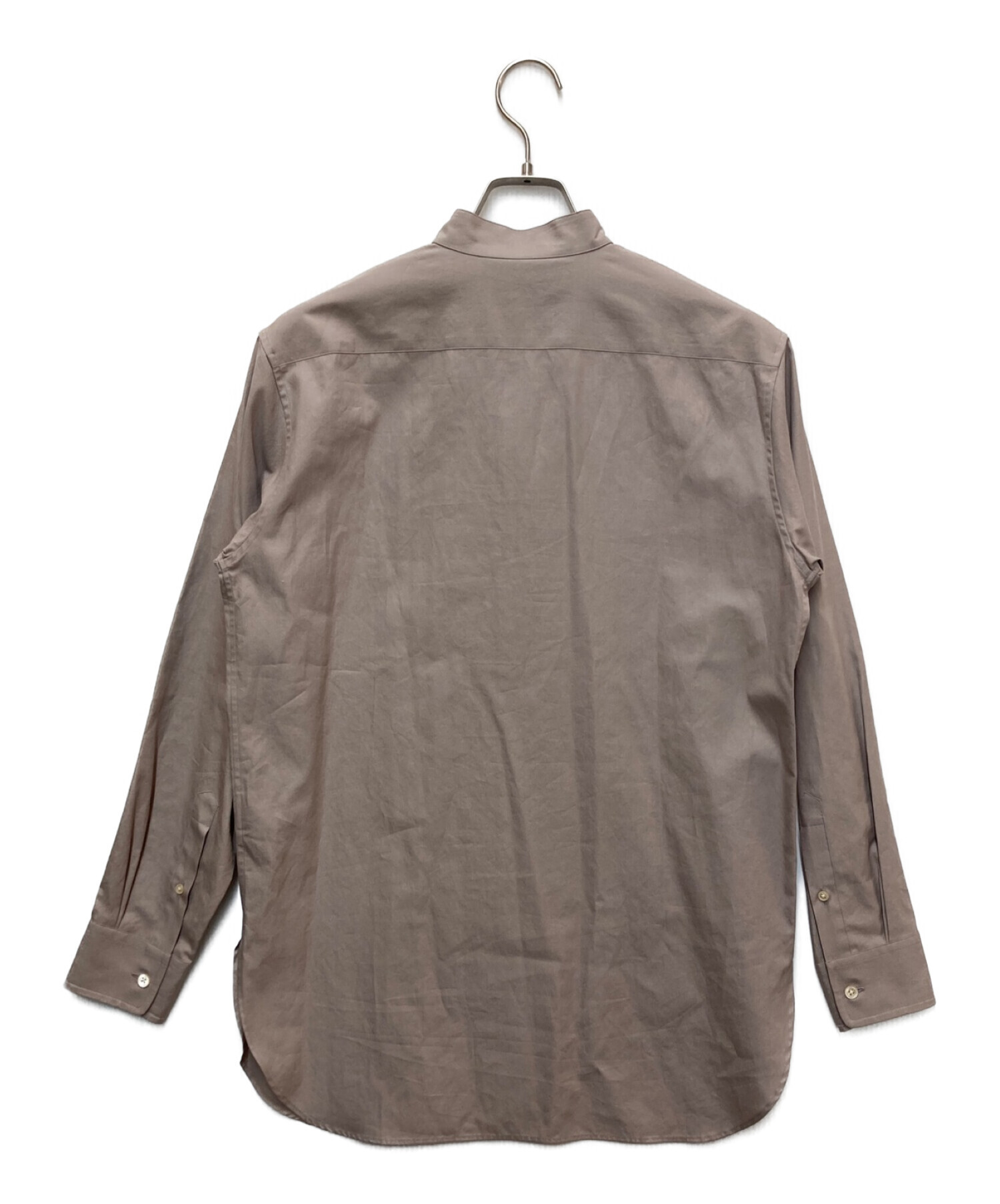 AURALEE (オーラリー) スタンドカラーシャツ ベージュ サイズ:1 未使用品