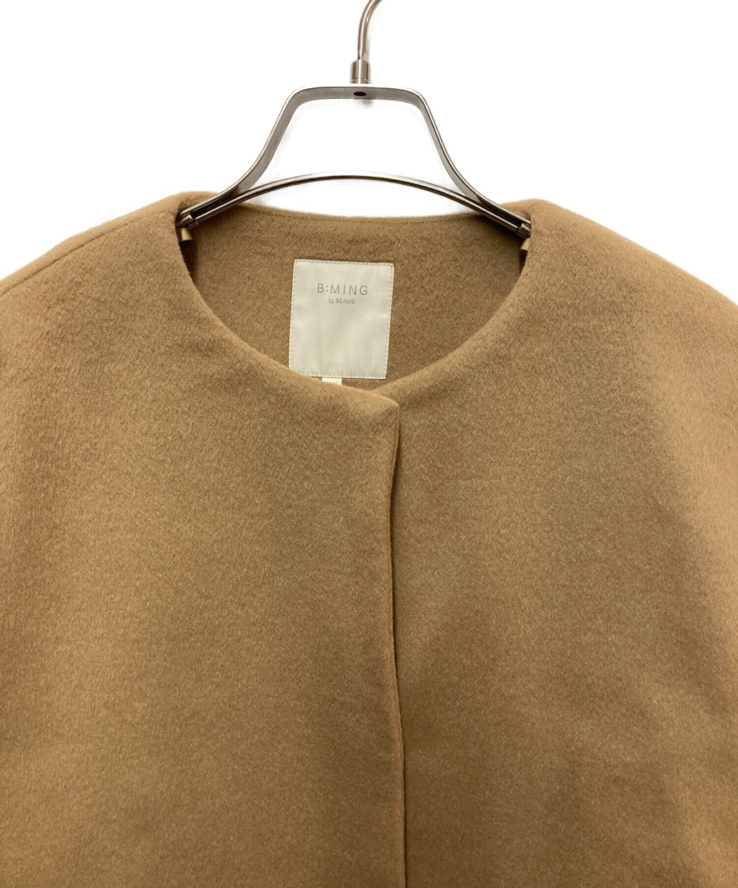 中古・古着通販】B:MING by BEAMS (ビーミングバイビームス) ノーカラーコート カーキ サイズ:SIZEFree 未使用品｜ブランド・古着通販  トレファク公式【TREFAC FASHION】スマホサイト