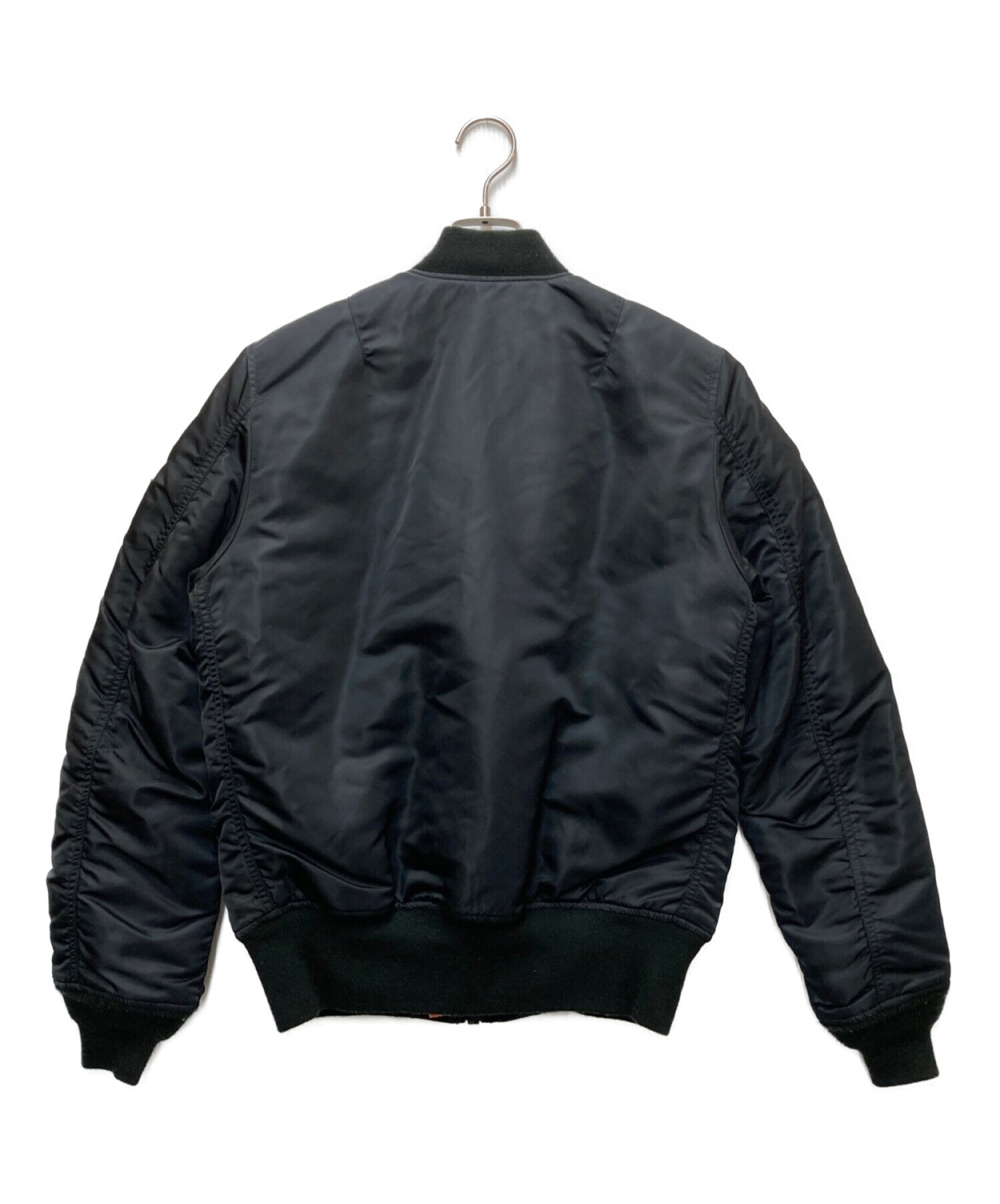 ALPHA INDUSTRIES (アルファインダストリーズ) MA-1ジャケット ブラック サイズ:M