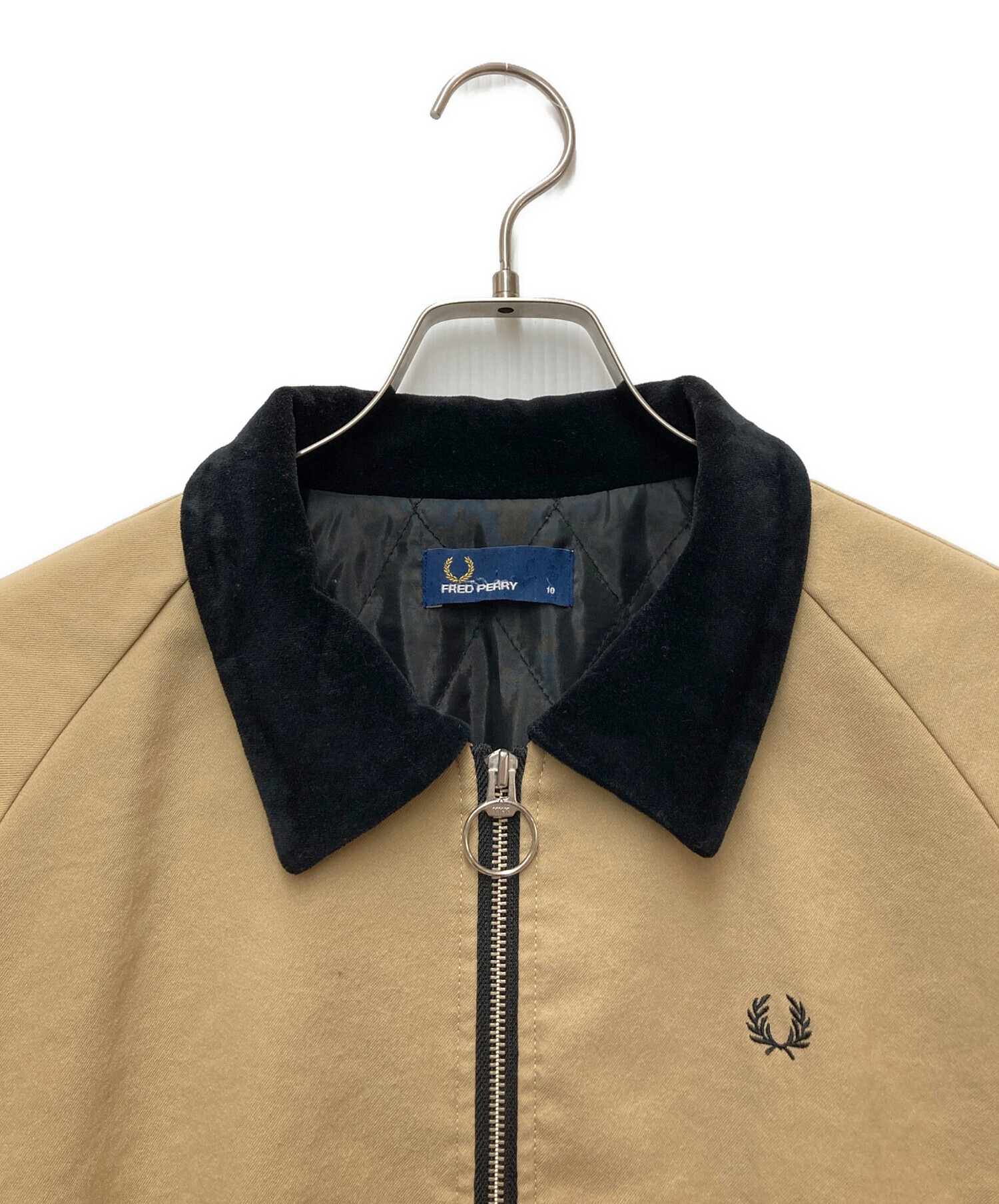 中古・古着通販】FRED PERRY (フレッドペリー) スイングトップ ベージュ×ブラック サイズ:10｜ブランド・古着通販  トレファク公式【TREFAC FASHION】スマホサイト