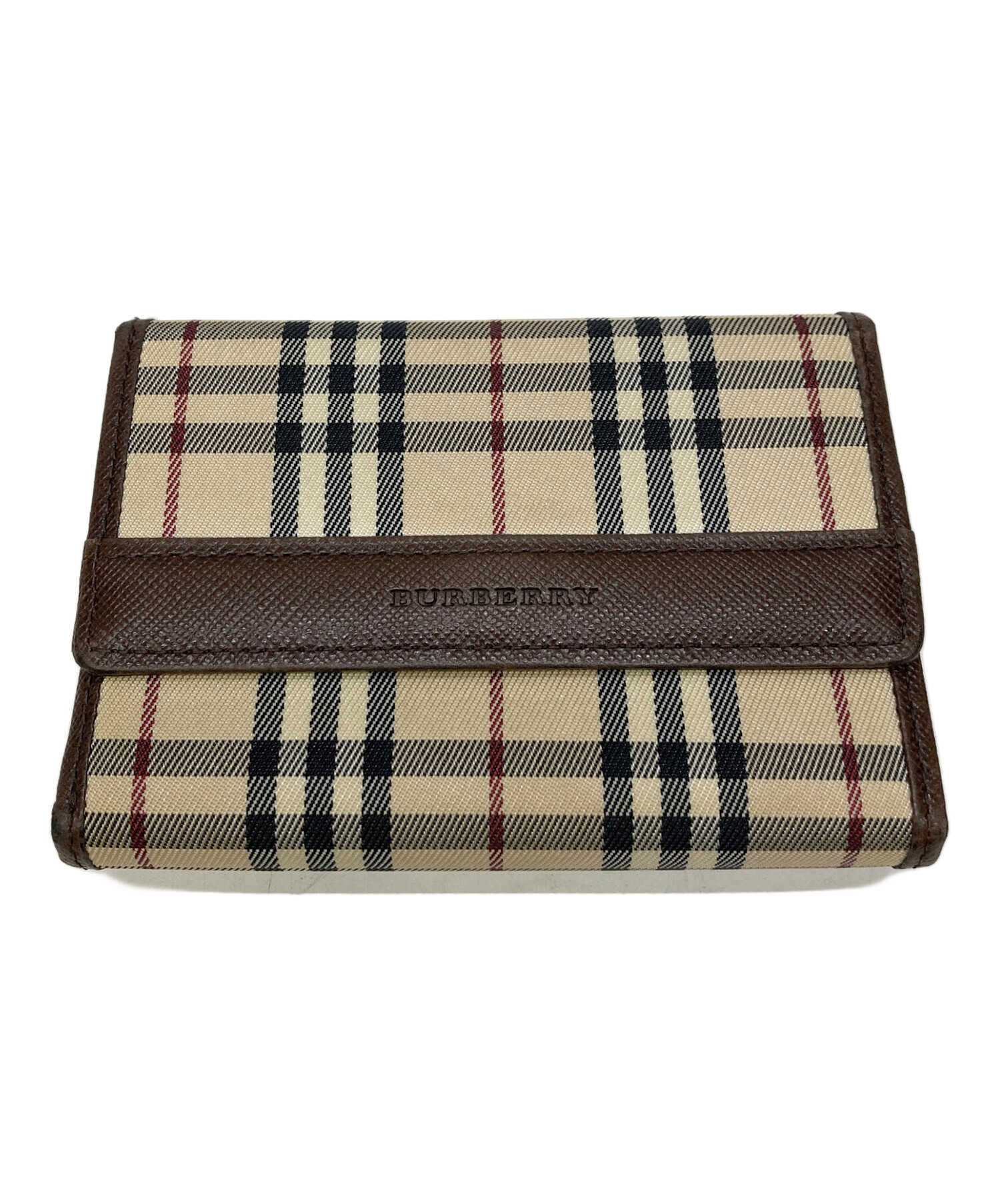 中古・古着通販】BURBERRY (バーバリー) ノバチェック3つ折り財布 ベージュ｜ブランド・古着通販 トレファク公式【TREFAC  FASHION】スマホサイト