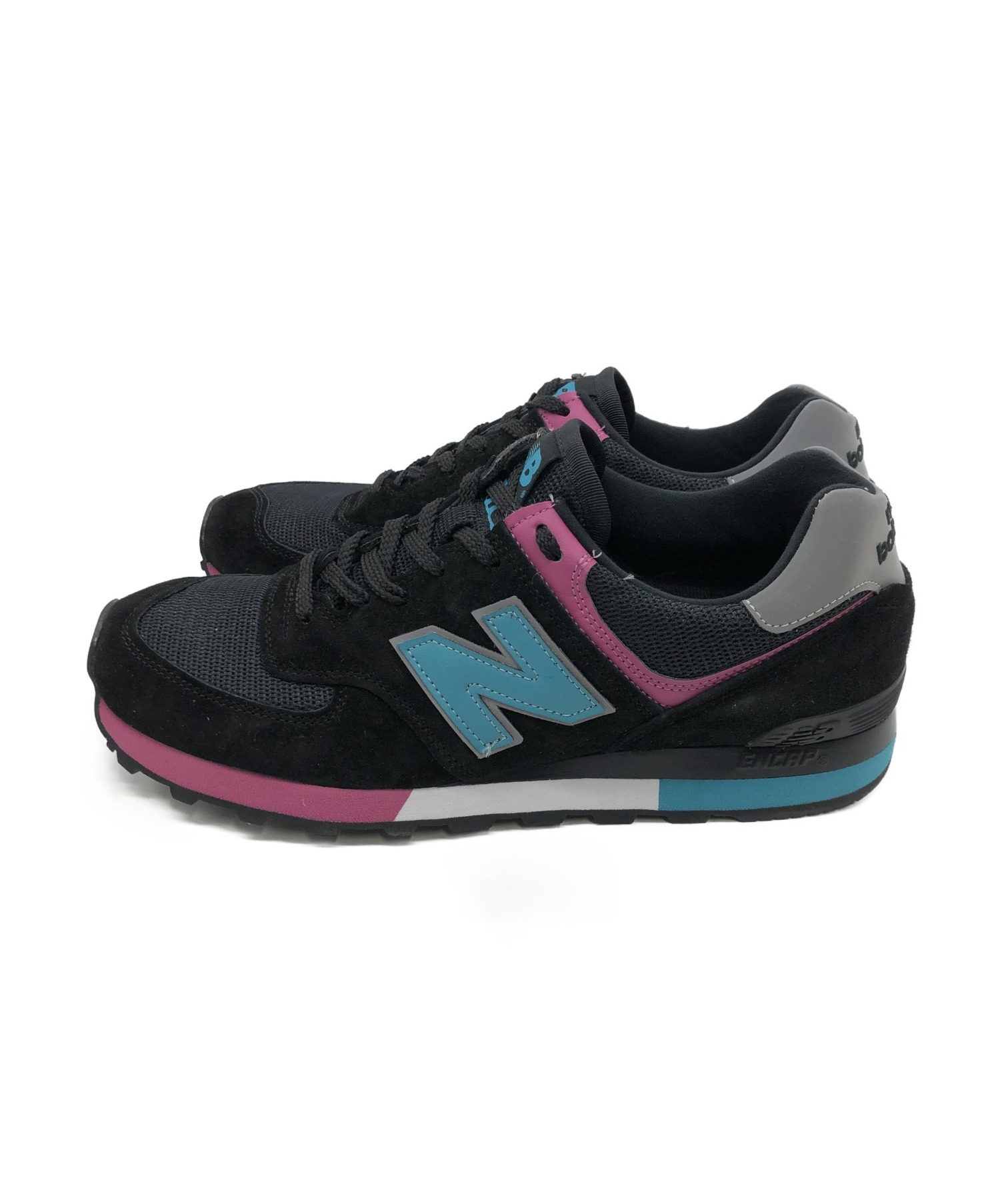 NEW BALANCE (ニューバランス) スニーカー ブラック×ピンク サイズ:10 M576 OM576BTP