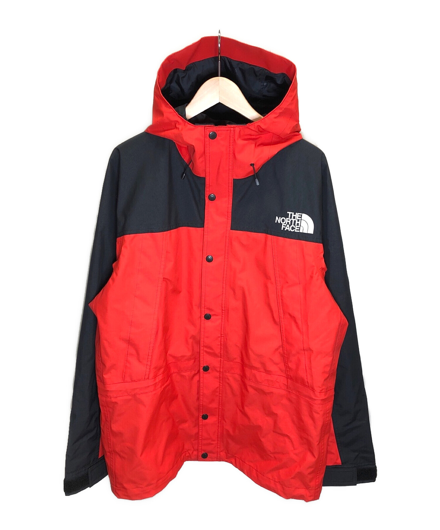 THE NORTH FACE (ザ ノース フェイス) マウンテンライトジャケット レッド×ブラック サイズ:XL