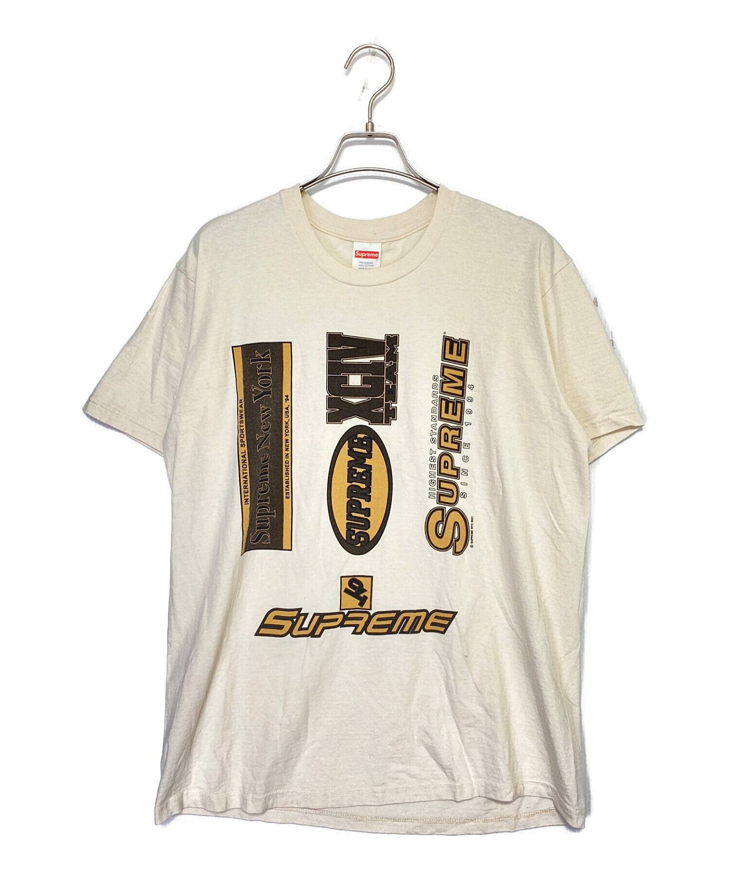 SUPREME (シュプリーム) multi logo T-shirts ベージュ サイズ:Ｍ