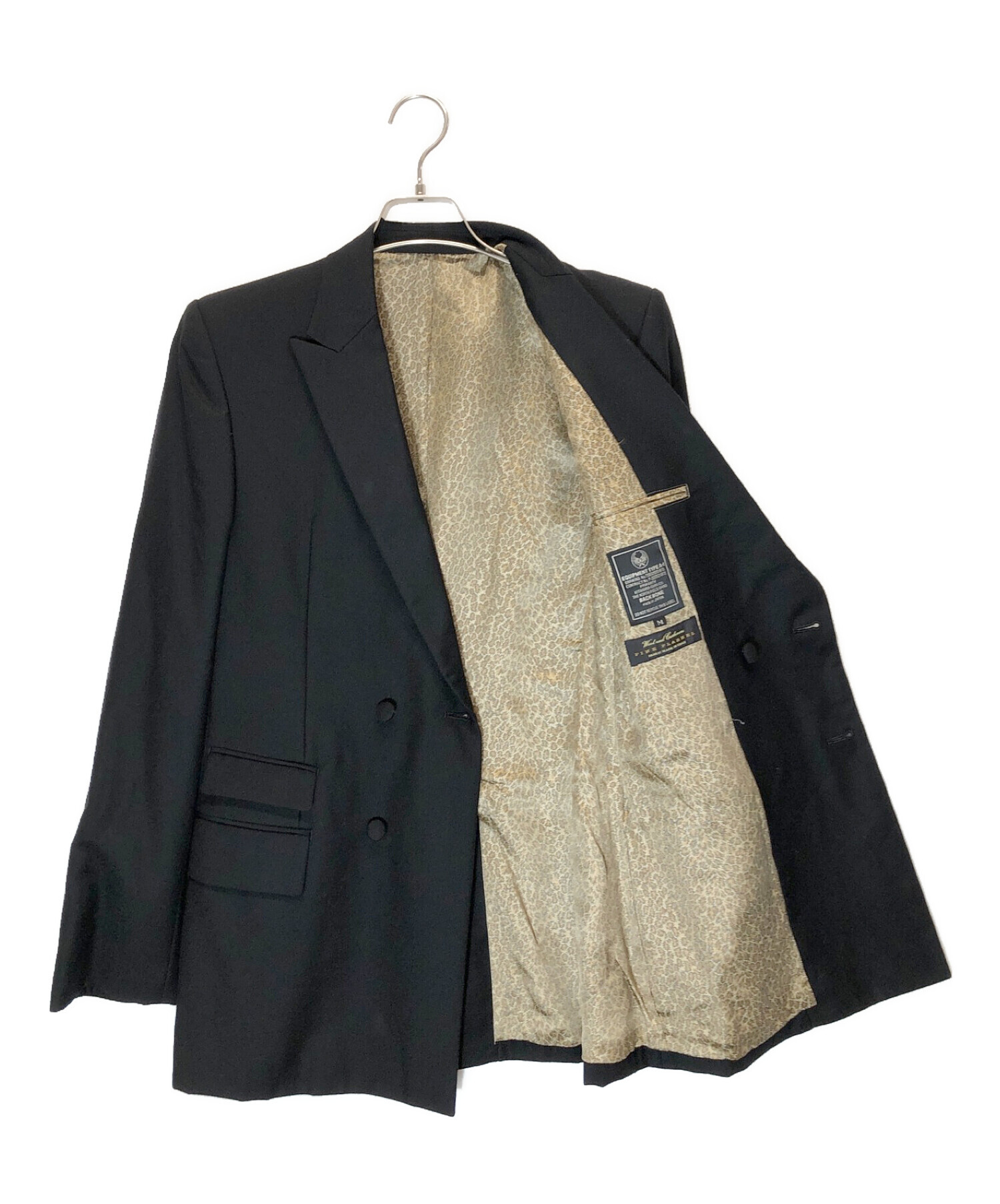 BACK BONE (バックボーン) テーラードジャケット ブラック サイズ:M