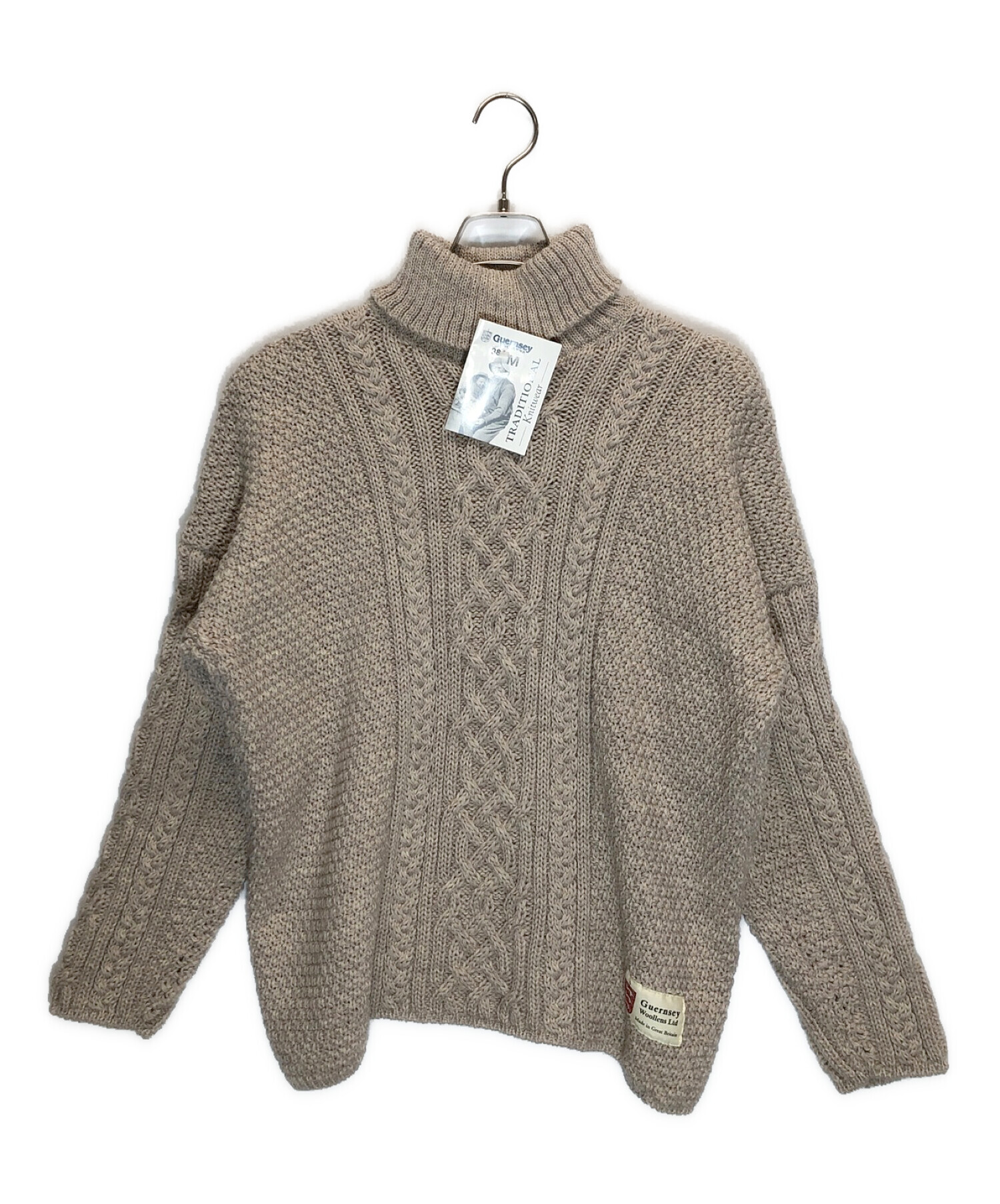 Guernsey WOOLLENS/ ガンジーウーレンズ ケーブルニット-