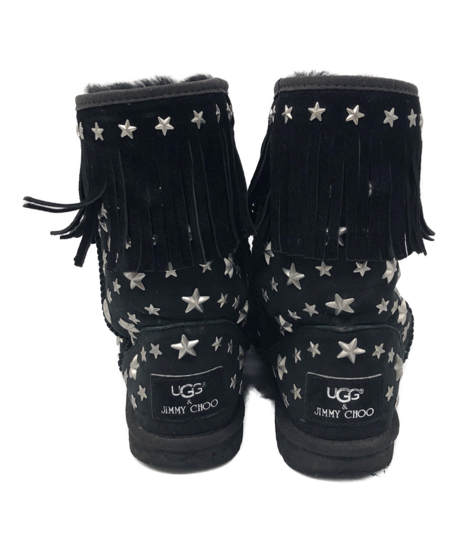 中古・古着通販】UGG×JIMMY CHOO (アグ ジミーチュウ) ブーツ ブラック