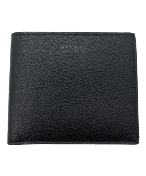 中古・古着通販】Saint Laurent Paris (サンローランパリ) 2つ折り財布 ブラック｜ブランド・古着通販 トレファク公式【TREFAC  FASHION】スマホサイト