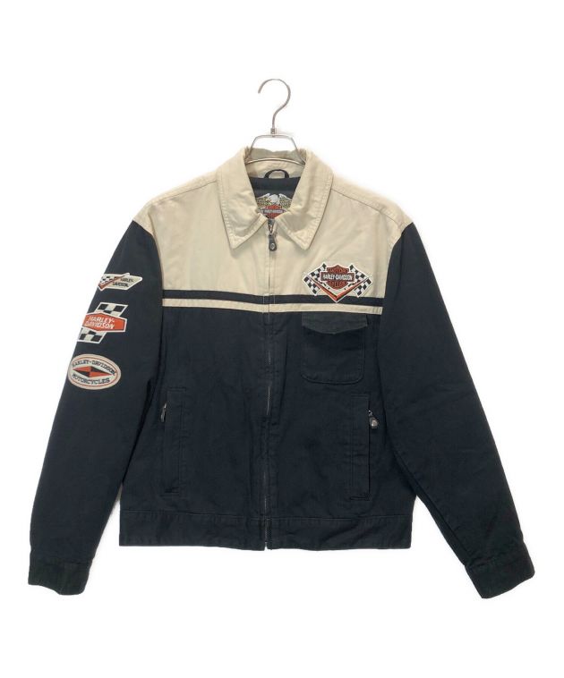 中古・古着通販】HARLEY-DAVIDSON (ハーレーダビッドソン) ワークジャケット ブラック×ベージュ サイズ:S｜ブランド・古着通販  トレファク公式【TREFAC FASHION】スマホサイト