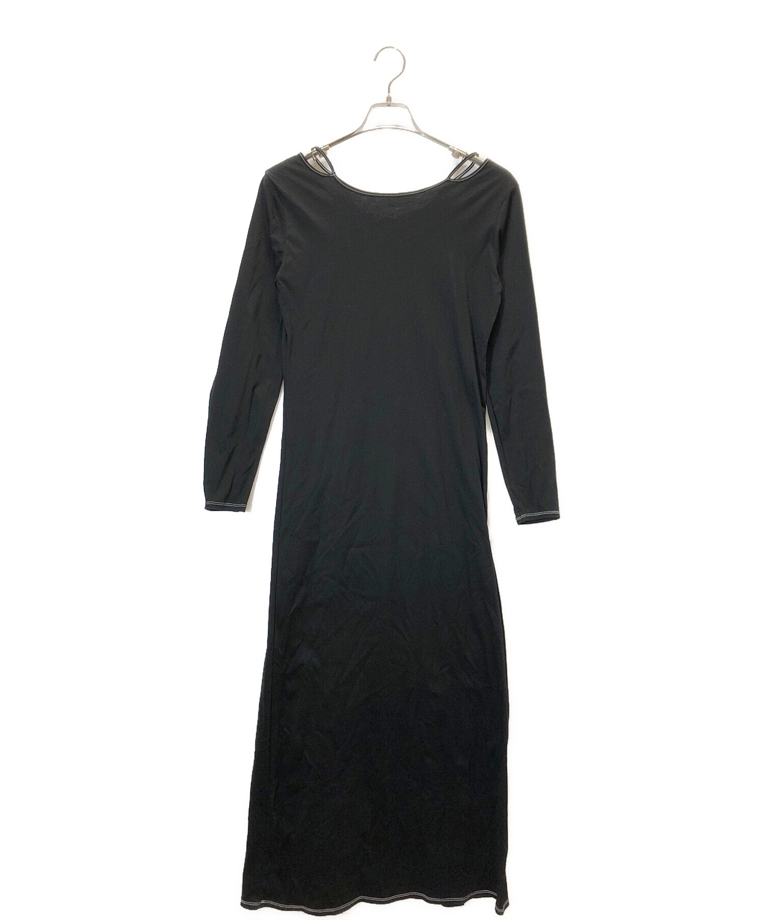 中古・古着通販】MURRAL (ミューラル) long sleeve dress ブラック