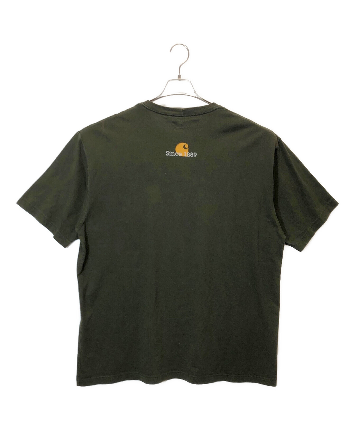 中古・古着通販】CarHartt (カーハート) ロゴカットソー オリーブ