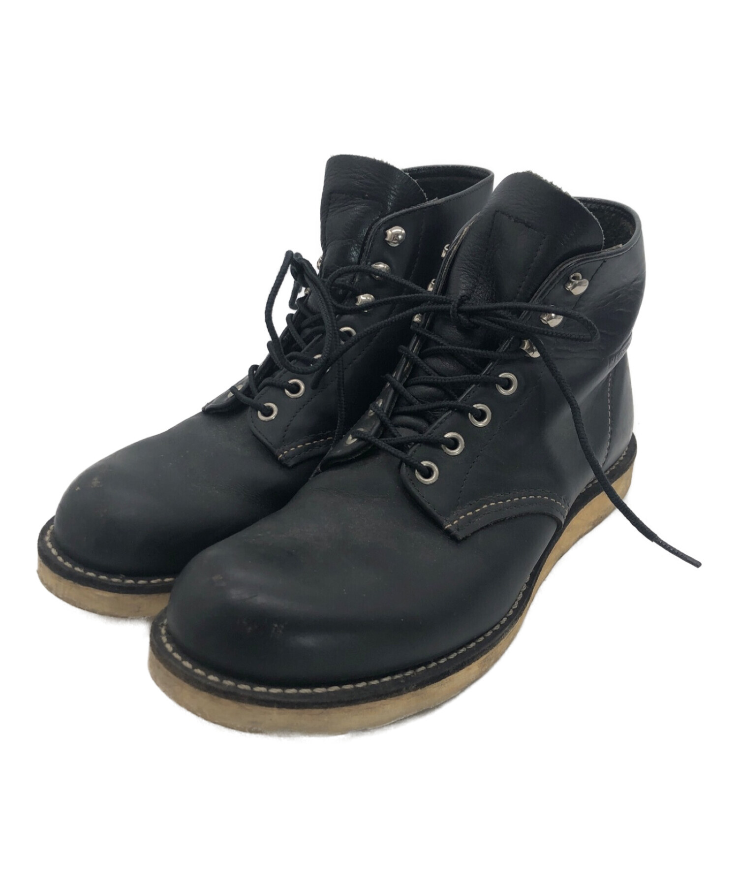 中古・古着通販】RED WING (レッドウィング) 4ホールブーツ ブラック