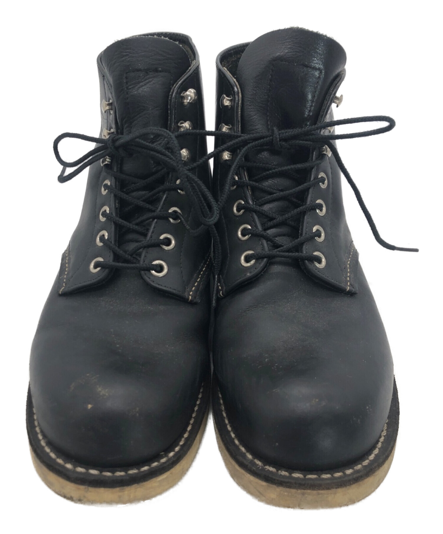 中古・古着通販】RED WING (レッドウィング) 4ホールブーツ ブラック