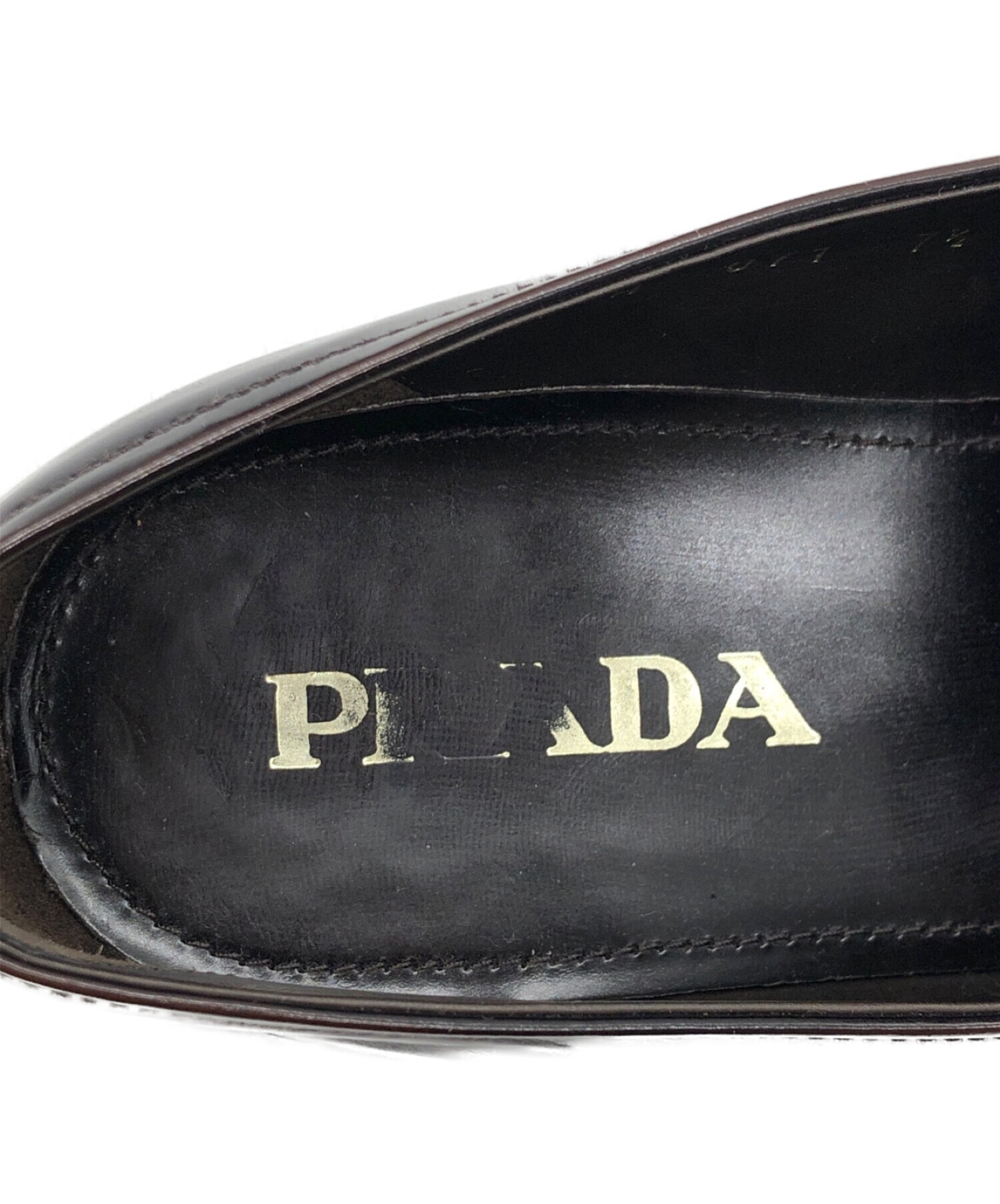 中古・古着通販】PRADA (プラダ) ペニーローファー ブラウン サイズ