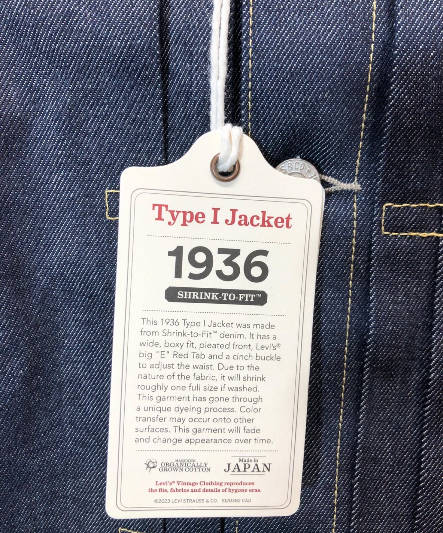 中古・古着通販】LEVI'S (リーバイス) VINTAGE CLOTHING 1936 TYPE I