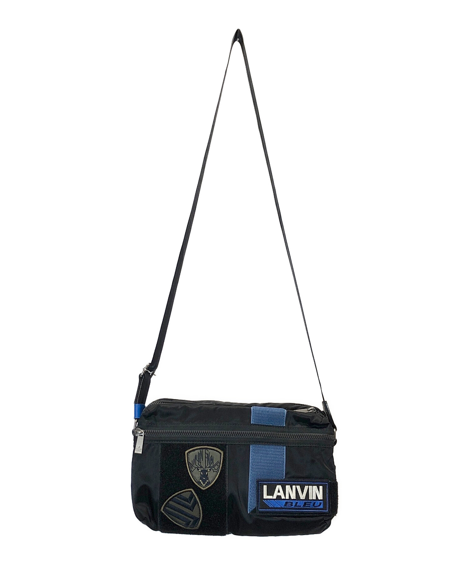 LANVIN en Bleu (ランバンオンブルー) ショルダーバッグ ブラック×ブルー