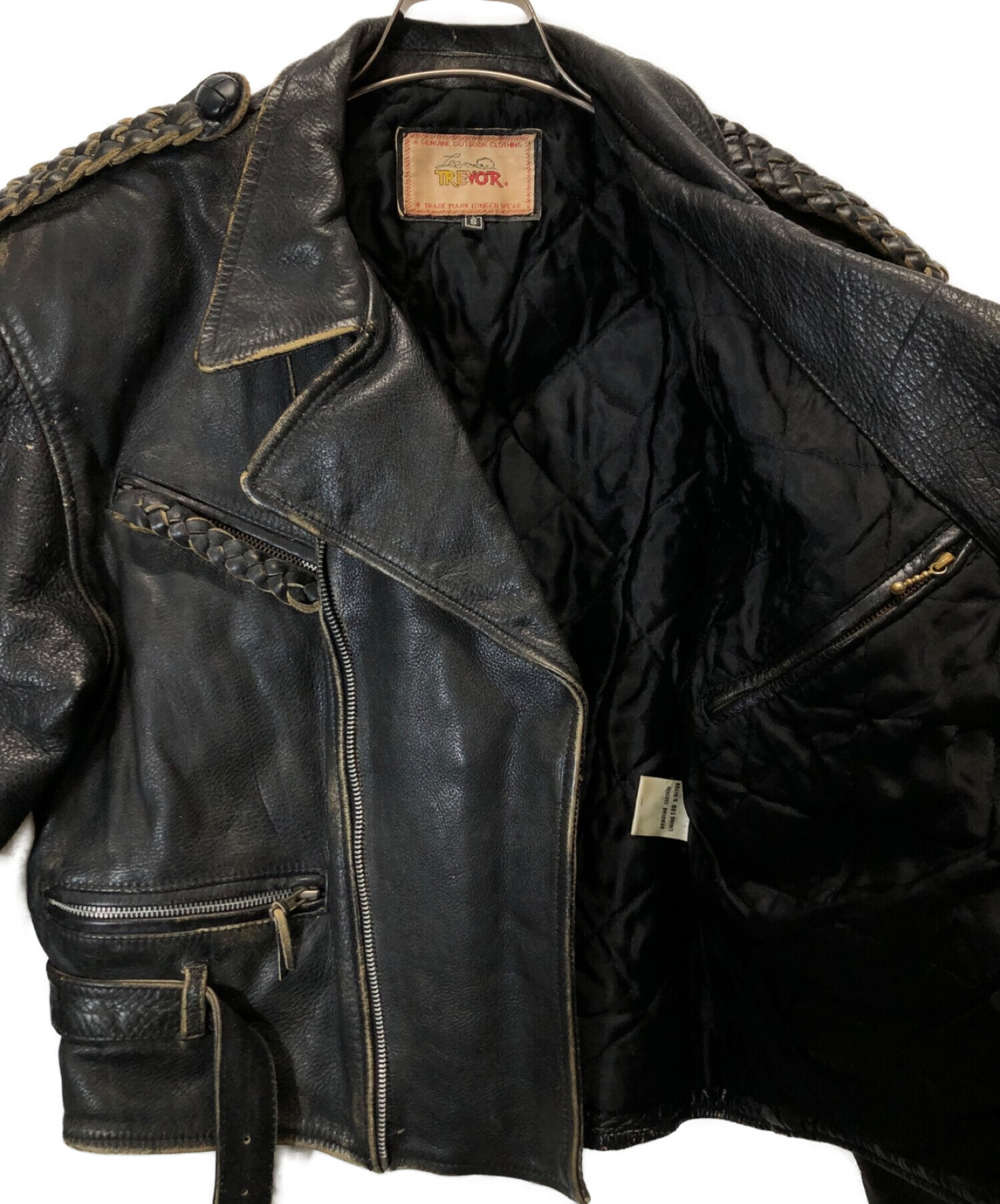 【vintage】LEE TREVOR リー トレヴォー レザージャケット身幅約59cm