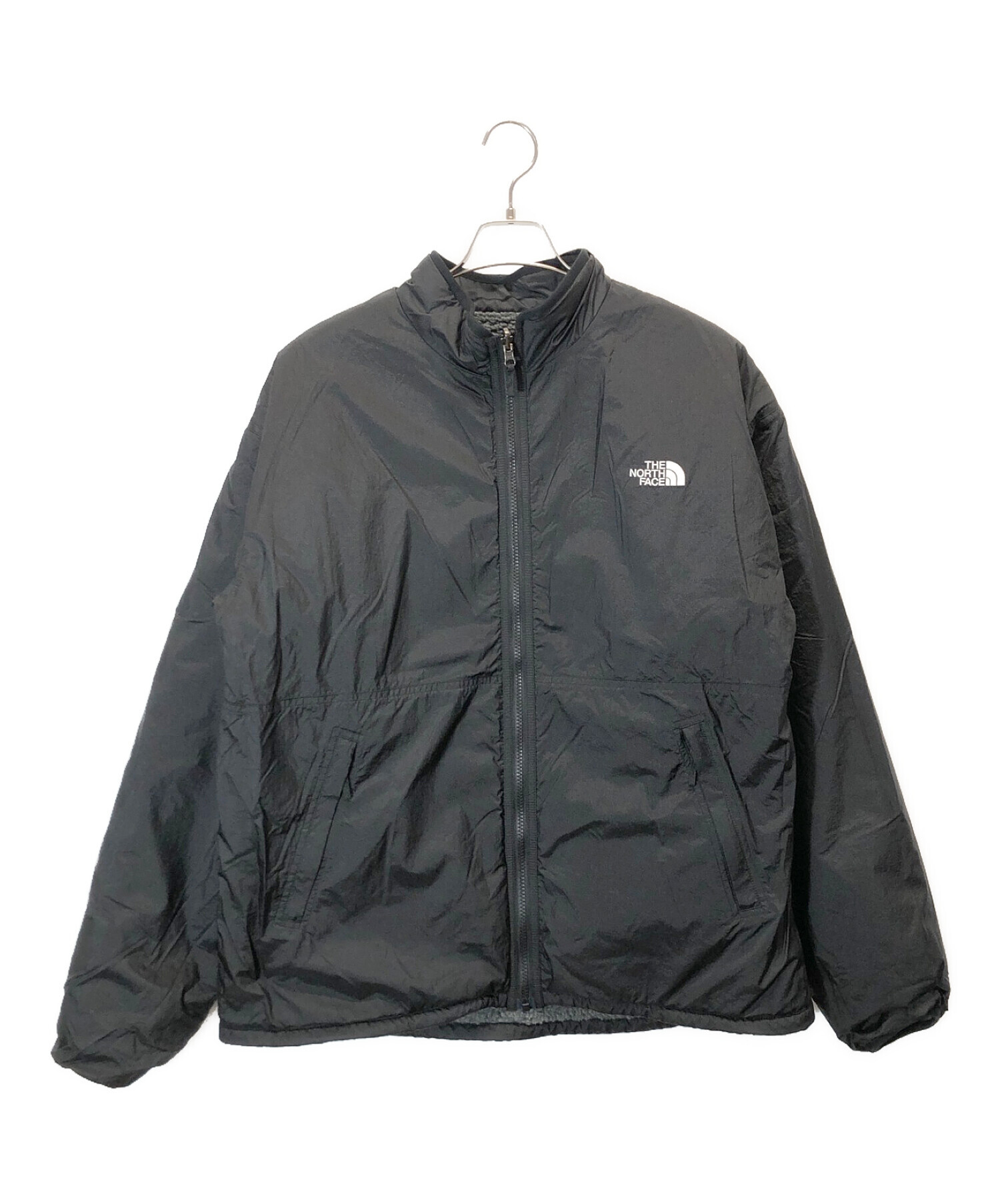 ジャケット/アウターTHE NORTH FACE (ザ ノース フェイス) リバーシブルエクストリームパイルジャケット グレー×ブラック サイズ:XL 14760円