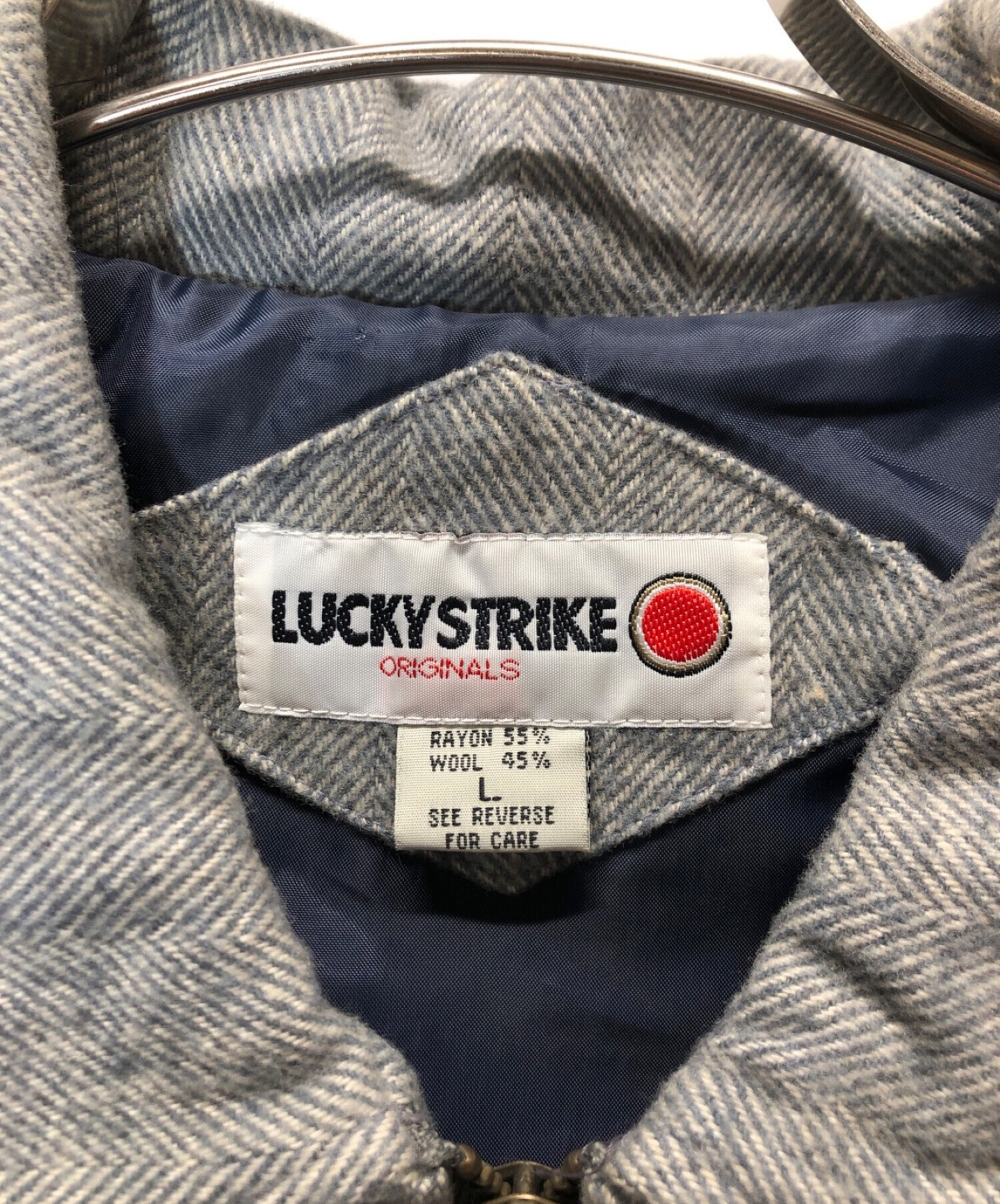 中古・古着通販】LUCKEY STRIKE (ラッキーストライク) ジップアップジャケット グレー サイズ:L｜ブランド・古着通販  トレファク公式【TREFAC FASHION】スマホサイト