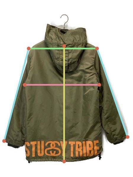 【中古・古着通販】stussy (ステューシー) モッズコート オリーブ サイズ:Ｍ｜ブランド・古着通販 トレファク公式【TREFAC  FASHION】スマホサイト