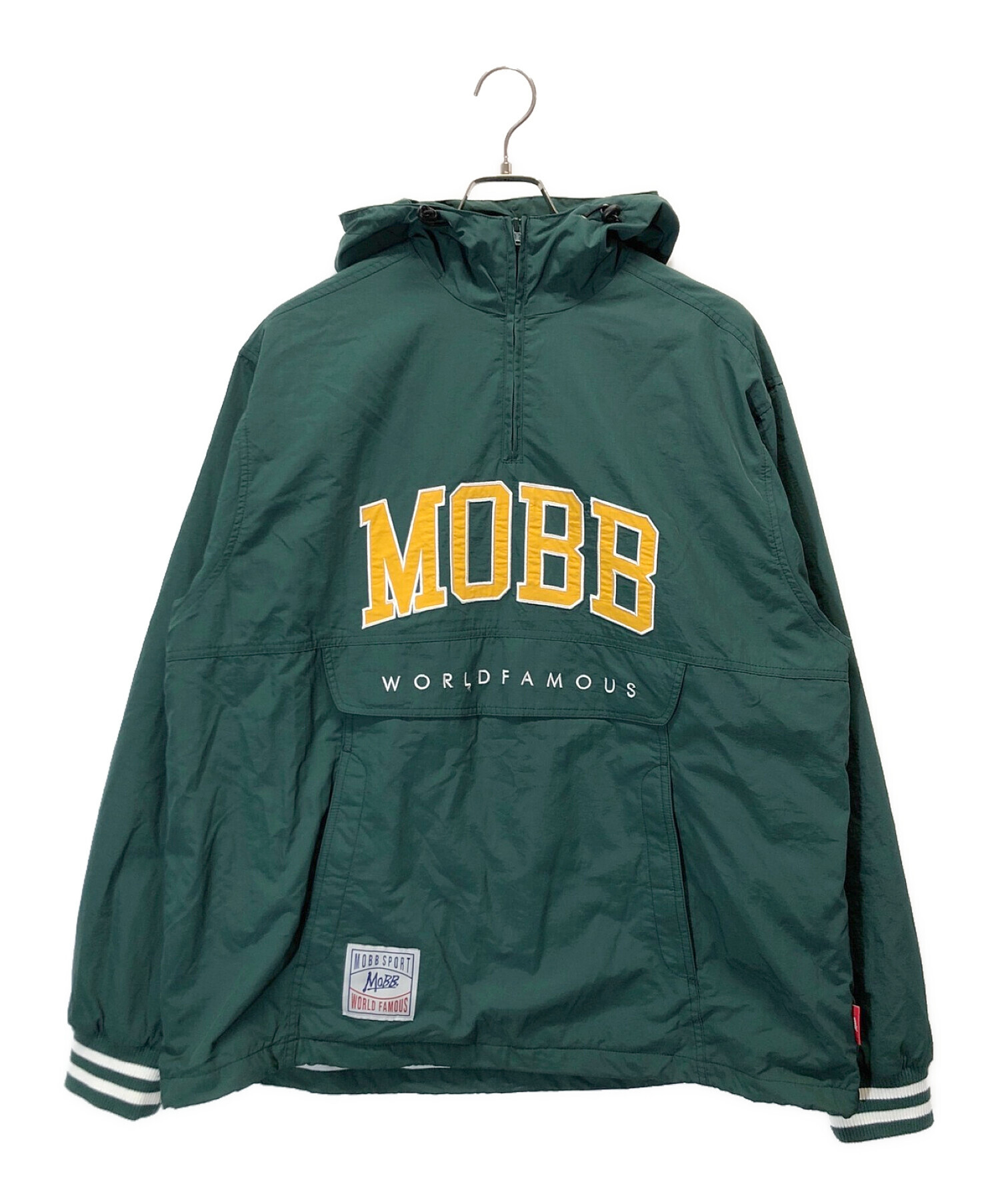 中古・古着通販】MOBB (モブ) ハーフジッププルオーバーナイロンジャケット グリーン サイズ:XL｜ブランド・古着通販  トレファク公式【TREFAC FASHION】スマホサイト