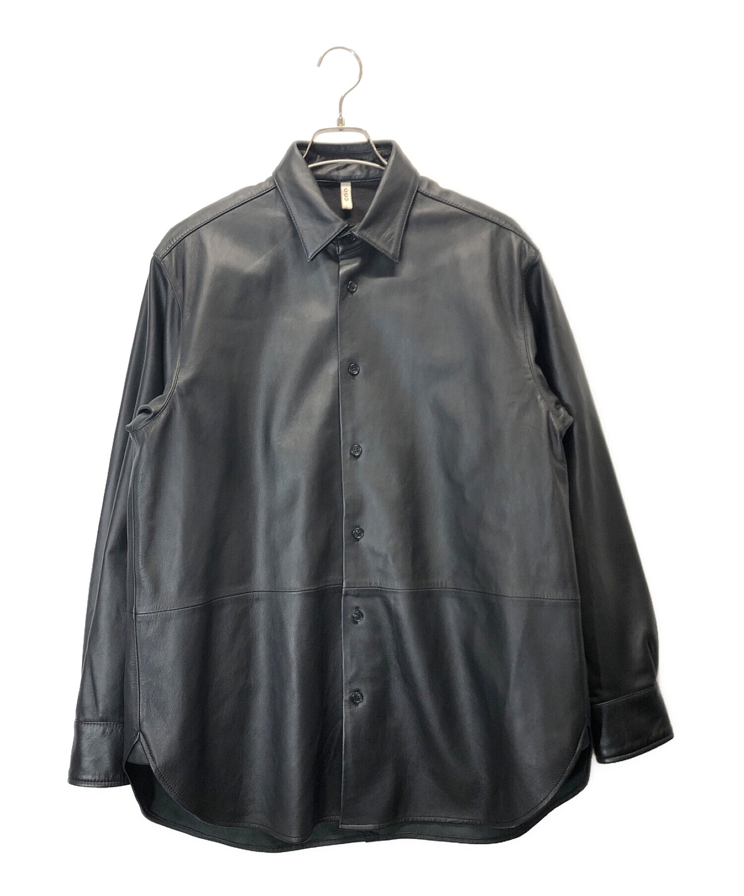 CCU (シーシーユー) REGULAR COLLAR SHIRT (レギュラーカラーシャツ) ブラック サイズ:Ｍ