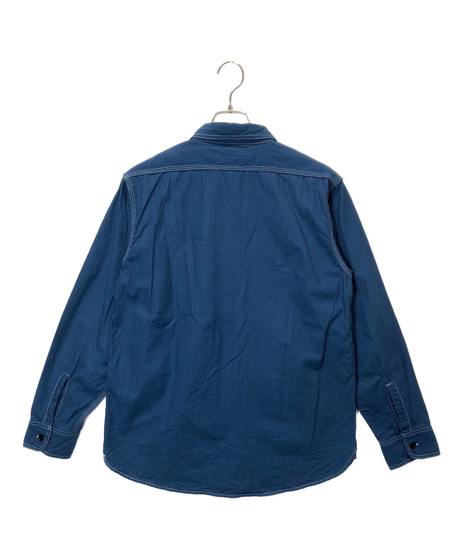 中古・古着通販】BONCOURA (ボンクラ) USNワークシャツ ブルー サイズ 