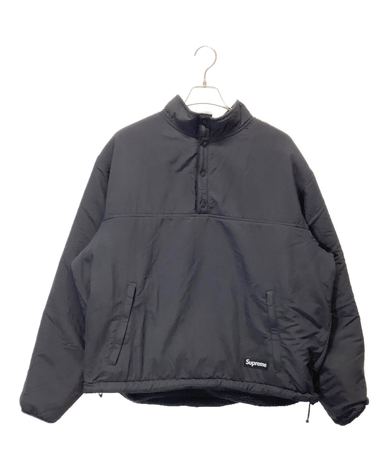 SUPREME (シュプリーム) ポーラテック リバーシブルジャケット ブラック サイズ:L