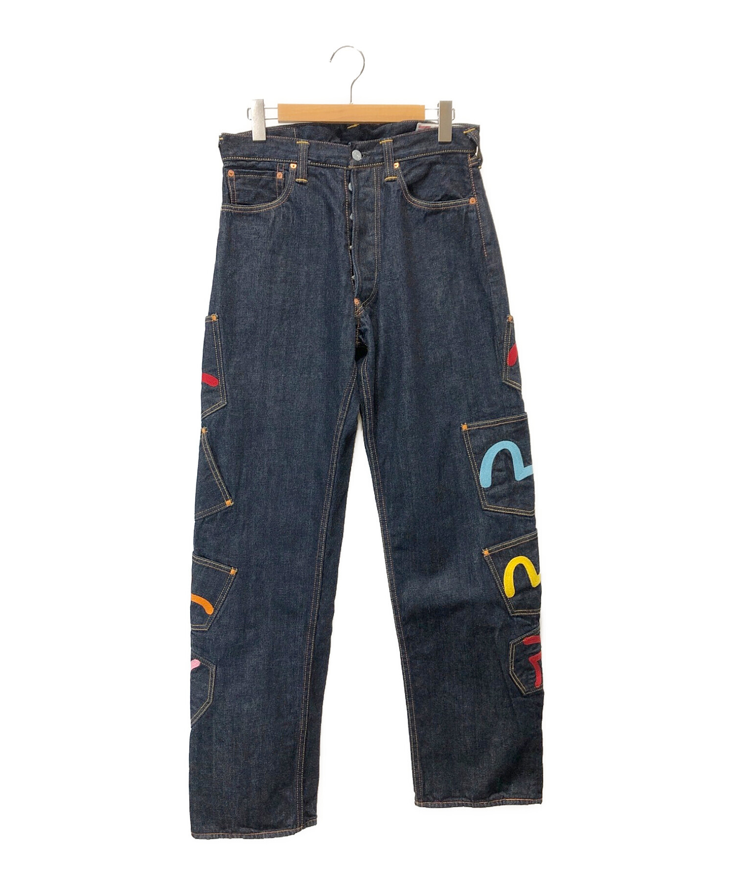 EVISU (エビス) MANY POCKETS メニーポケットデニムパンツ インディゴ サイズ:SIZE 81cm (W32)