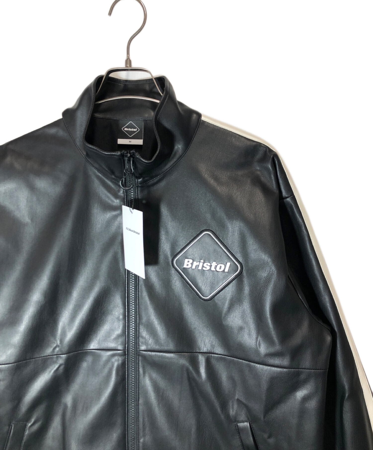 中古・古着通販】F.C.REAL BRISTOL (エフシーレアルブリストル) SYNTHETIC LEATHER BLOUSON ブラック  サイズ:SIZE M 未使用品｜ブランド・古着通販 トレファク公式【TREFAC FASHION】スマホサイト