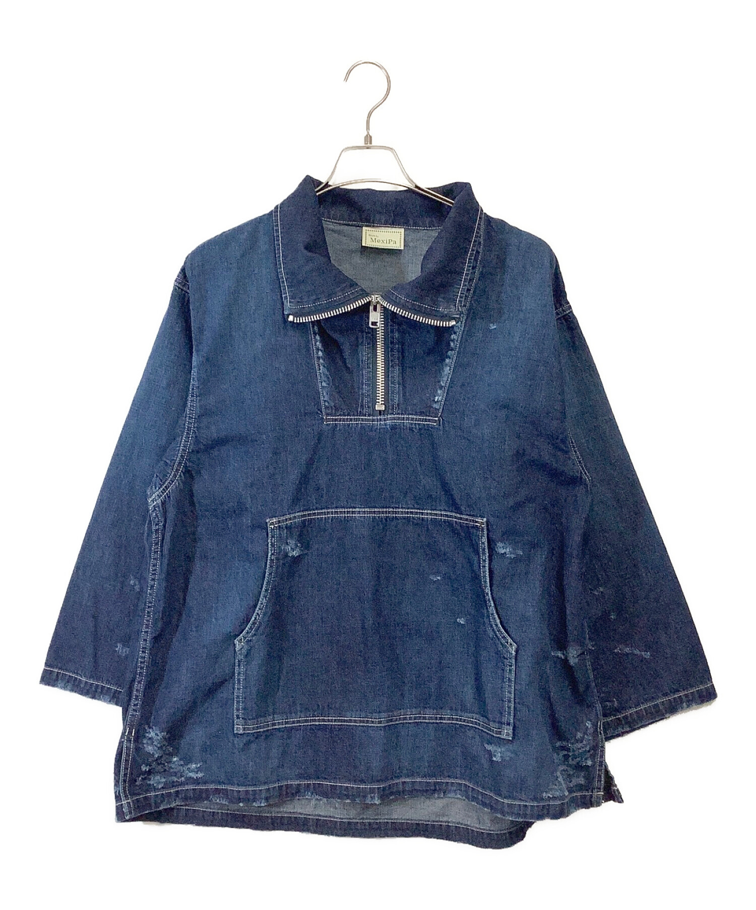 中古・古着通販】mexipa (メキパ) Selvage Denim ZIP Mexican Parker インディゴ サイズ:S｜ブランド・古着通販  トレファク公式【TREFAC FASHION】スマホサイト