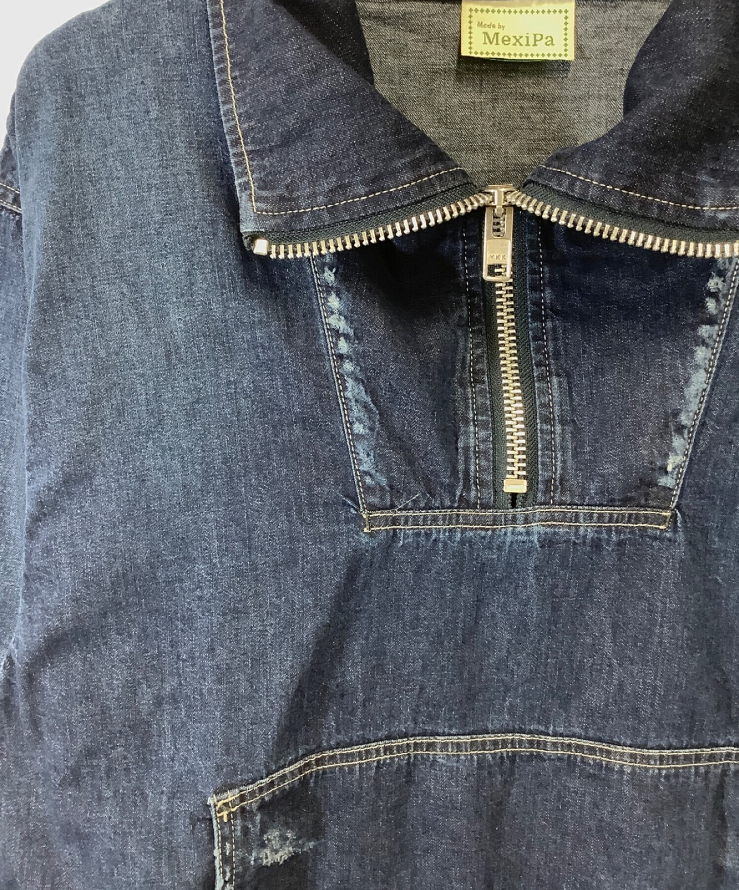 中古・古着通販】mexipa (メキパ) Selvage Denim ZIP Mexican Parker インディゴ サイズ:S｜ブランド・古着通販  トレファク公式【TREFAC FASHION】スマホサイト