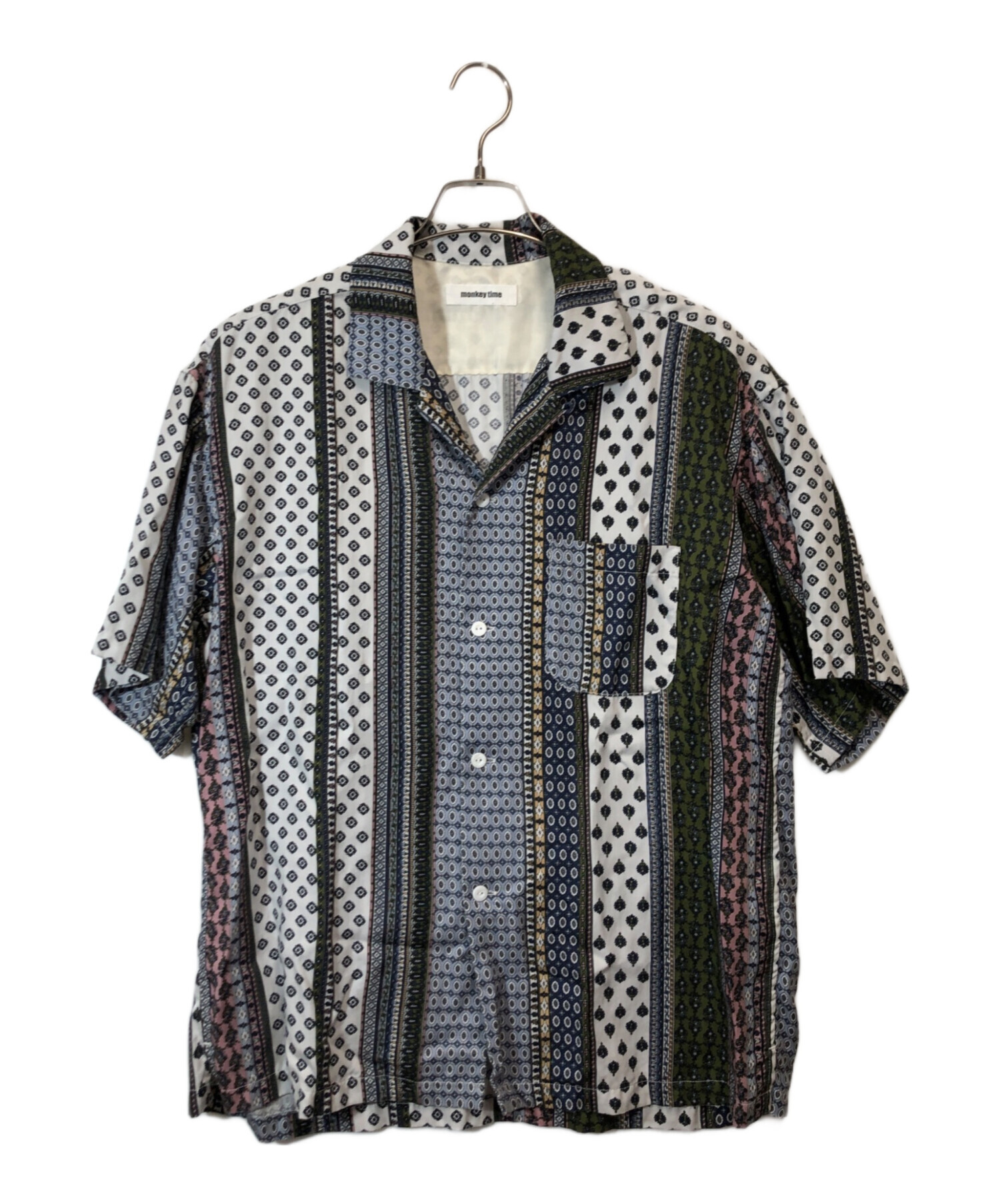 中古・古着通販】MONKEY TIME (モンキータイム) ST ETHNIC PATTERN OPEN SHIRT マルチカラー  サイズ:Ｍ｜ブランド・古着通販 トレファク公式【TREFAC FASHION】スマホサイト