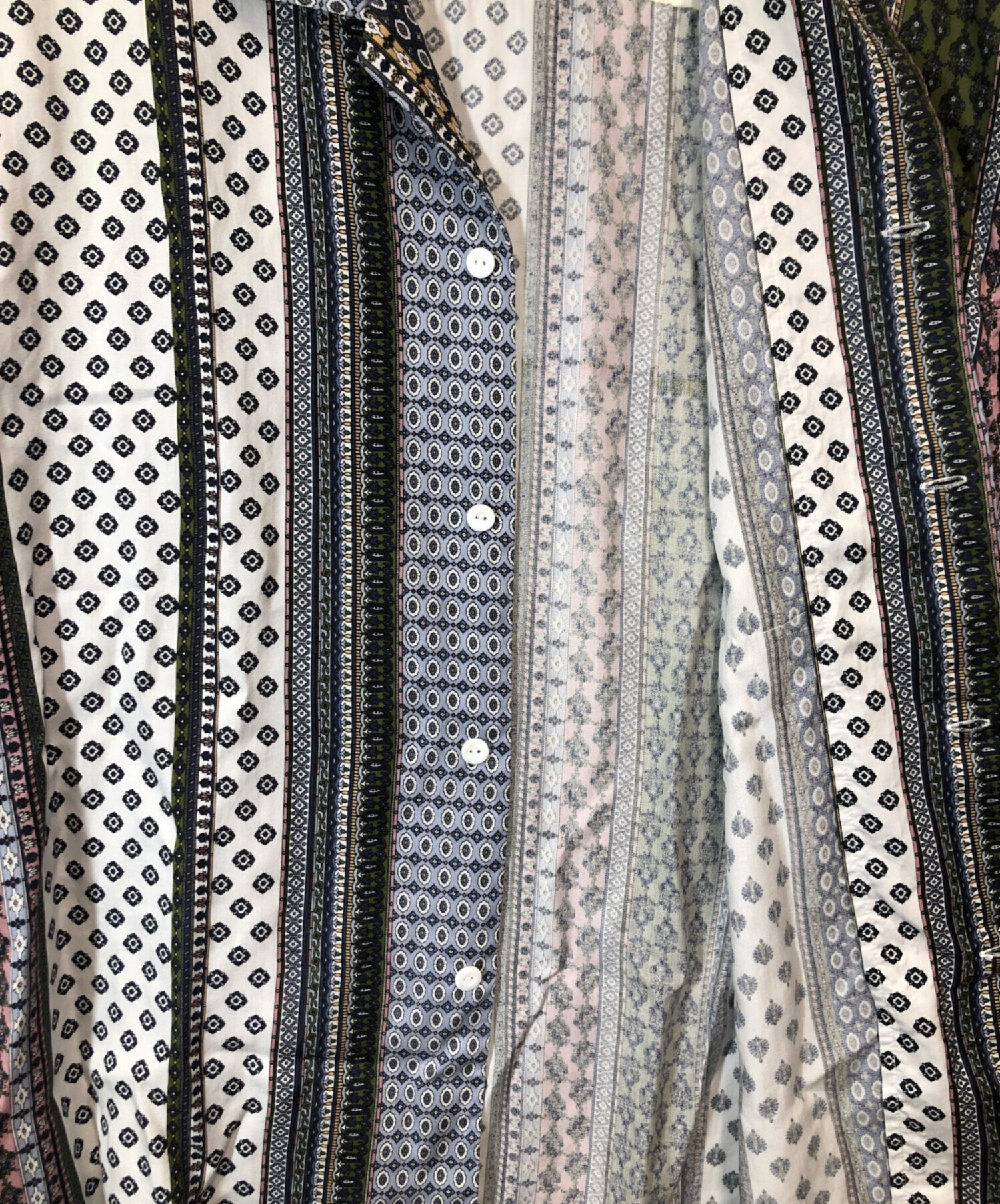 MONKEY TIME (モンキータイム) ST ETHNIC PATTERN OPEN SHIRT マルチカラー サイズ:Ｍ