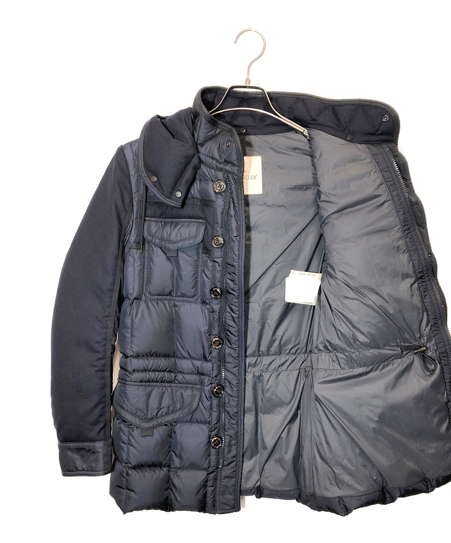 中古・古着通販】MONCLER (モンクレール) ダウンジャケット ブラック×ネイビー｜ブランド・古着通販 トレファク公式【TREFAC  FASHION】スマホサイト