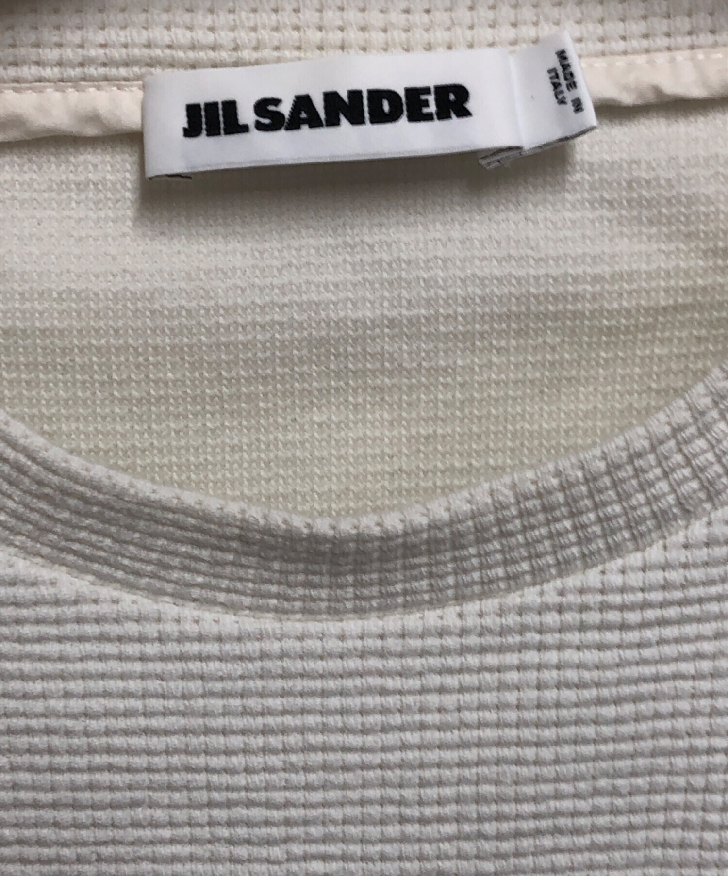 中古・古着通販】JIL SANDER (ジルサンダー) ワッフルビッグTシャツ ホワイト サイズ:S｜ブランド・古着通販 トレファク公式【TREFAC  FASHION】スマホサイト