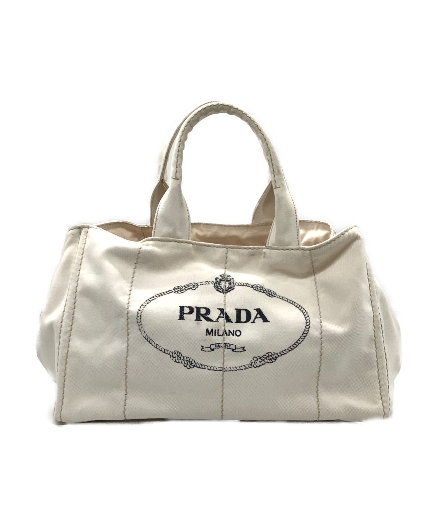 PRADA プラダ カナパトート ホワイト - ハンドバッグ