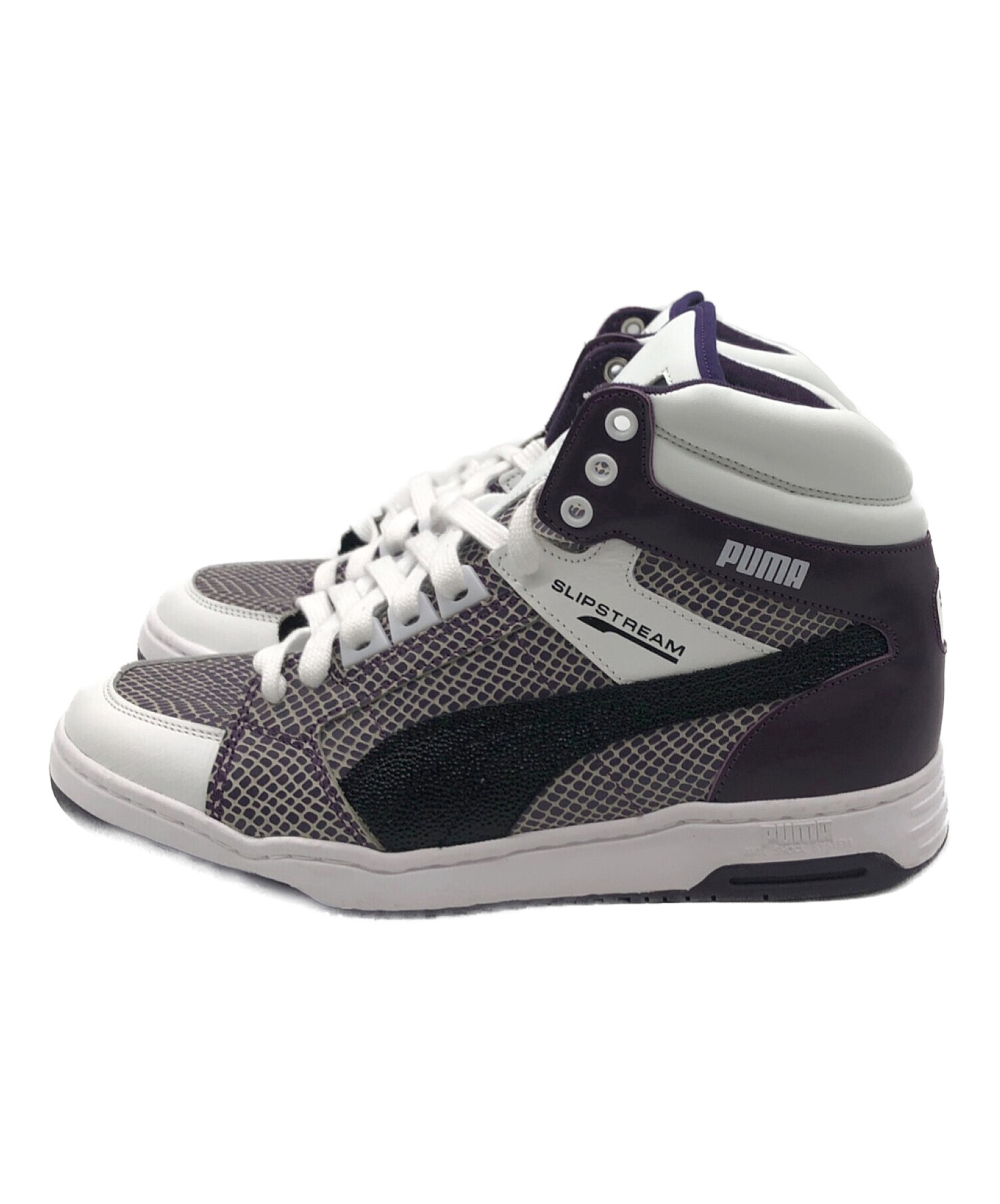 ATMOS × PUMA (アトモス×プーマ) SLIPSTREAM MID ホワイト×パープル サイズ:26.5cm