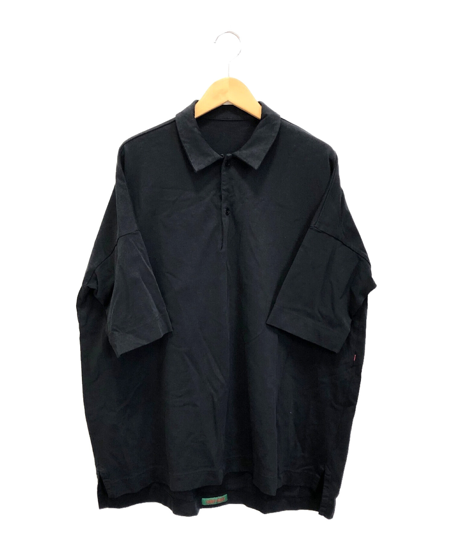 CASEY CASEY (ケーシーケーシー) オーバーサイズ半袖シャツ ブラック サイズ:S