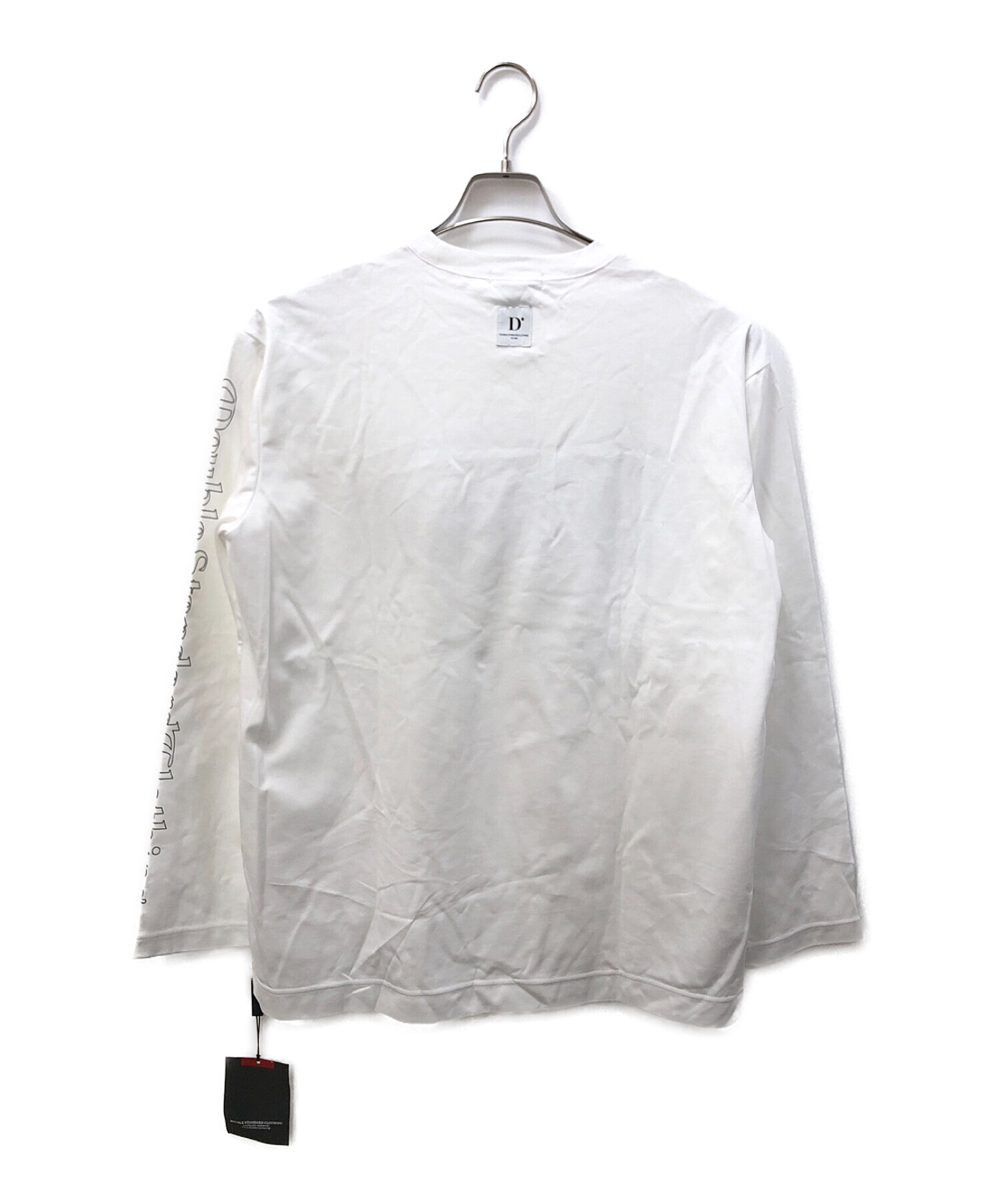 DOUBLE STANDARD CLOTHING (ダブルスタンダードクロージング) ビッグロゴロングTシャツ ホワイト サイズ:F 未使用品