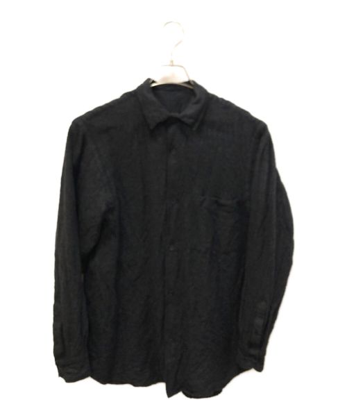 【中古・古着通販】COMOLI (コモリ) ウールシルクシャツ ブラック 