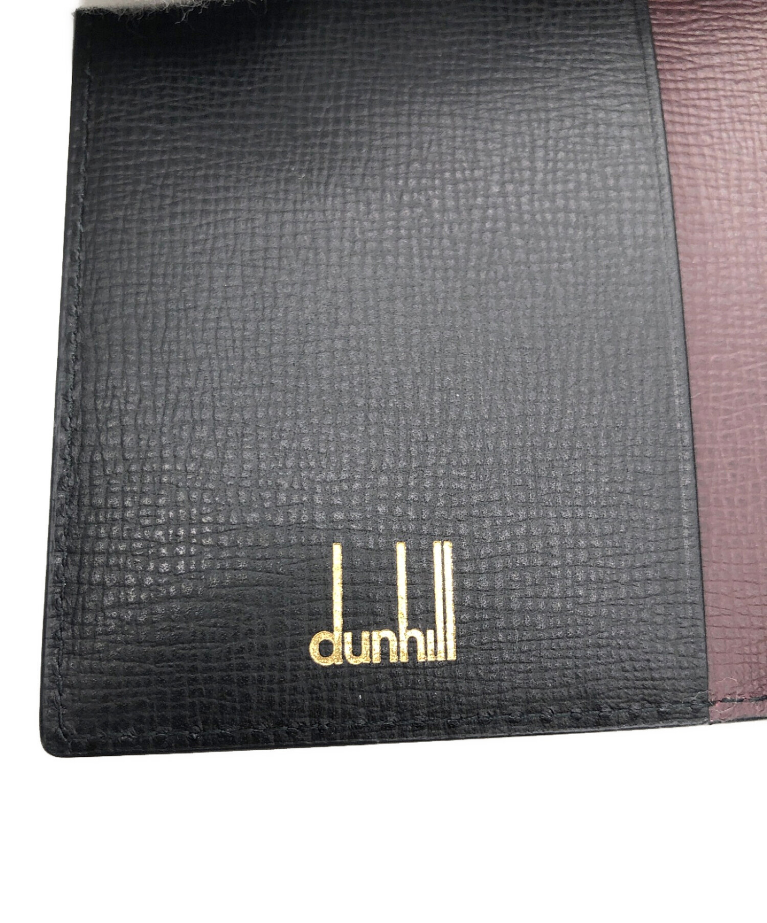 中古・古着通販】dunhill (ダンヒル) カードケース ブラック×ボルドー