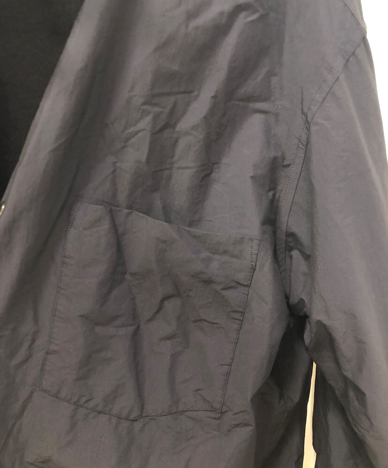 COMOLI (コモリ) ナイロンシャツジャケット ネイビー サイズ:2