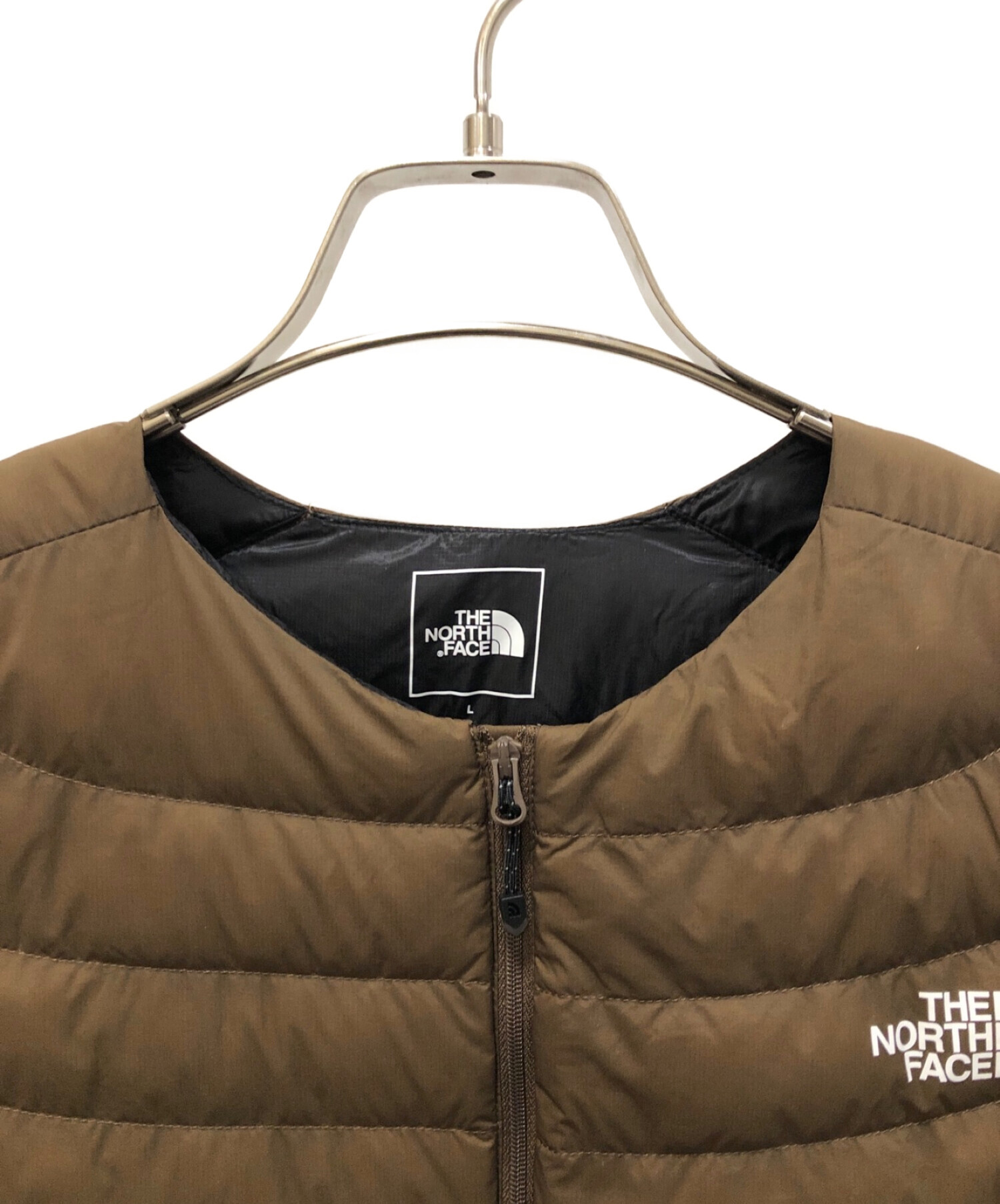 THE NORTH FACE (ザ ノース フェイス) サンダーラウンドネックジャケット ブラウン サイズ:L