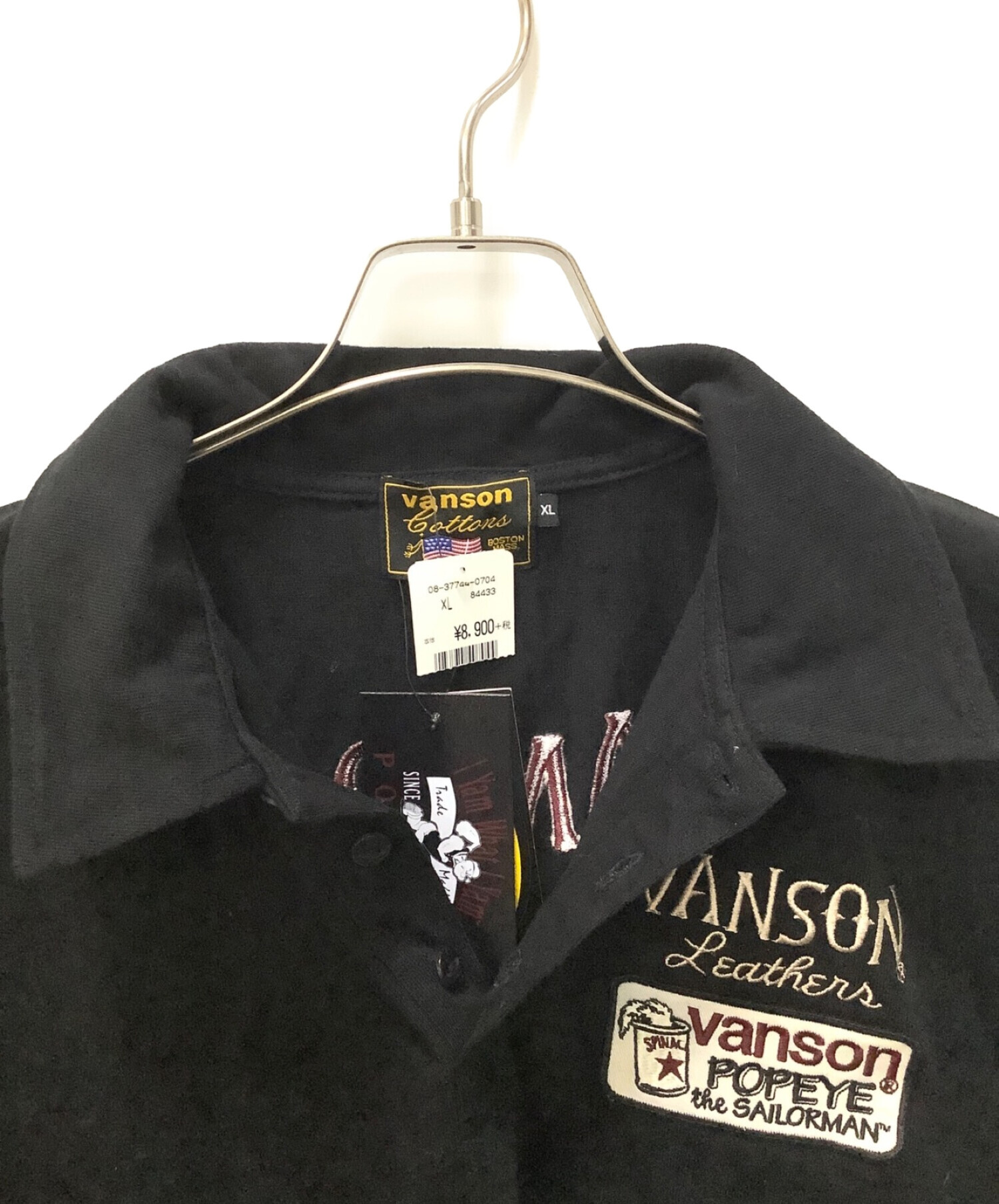 中古・古着通販】VANSON (バンソン) ボーリングシャツ ブラック